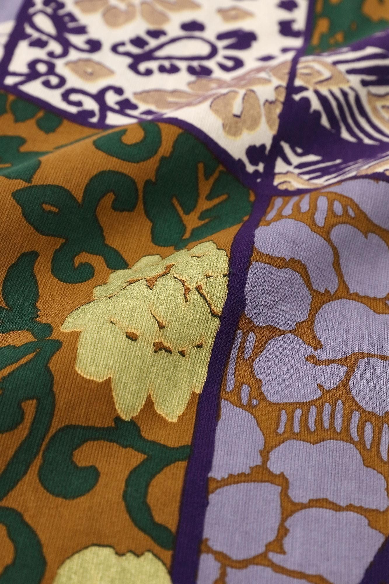 高島縮棉 40/40風靡 上衣/金銀襴緞子等縫合胴服 再現