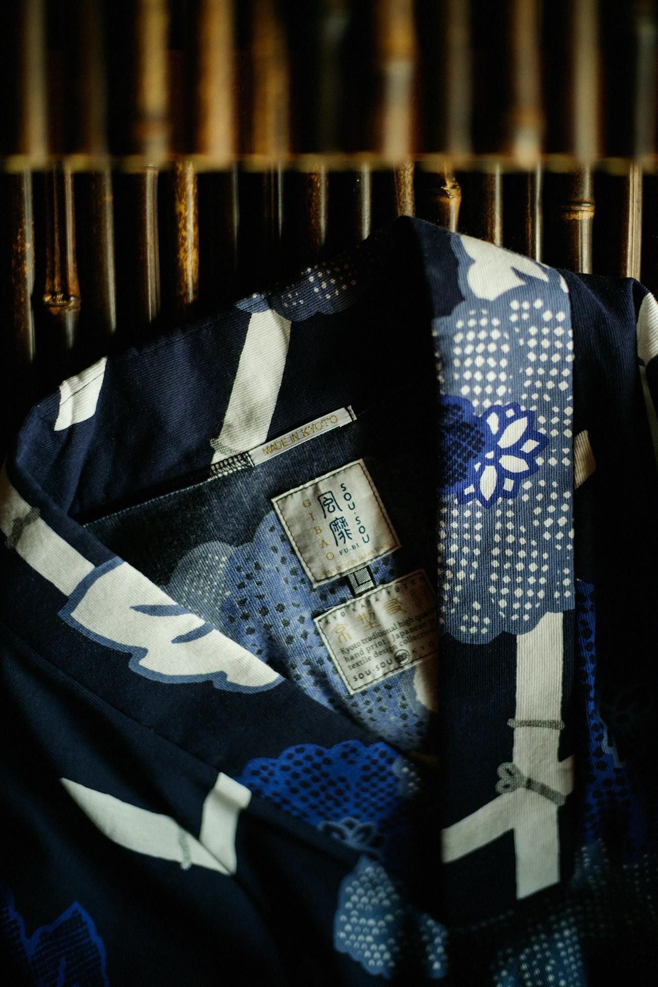 Chizimi Cotton 40/40 Fubi above/Fenced Chrysanthemum-Recreation