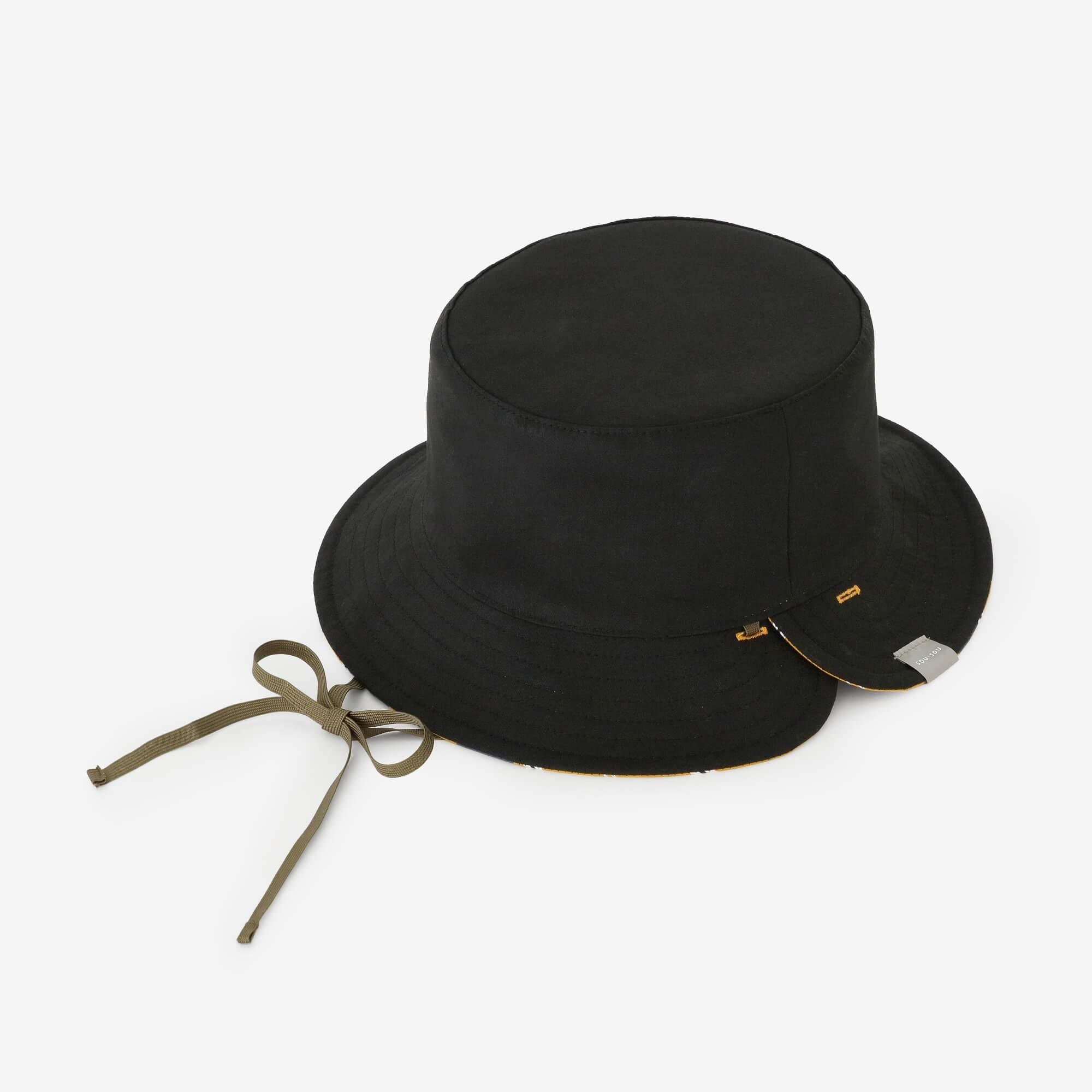 Satin Striped Reversible BIKE HAT / Polka Dots Yellow