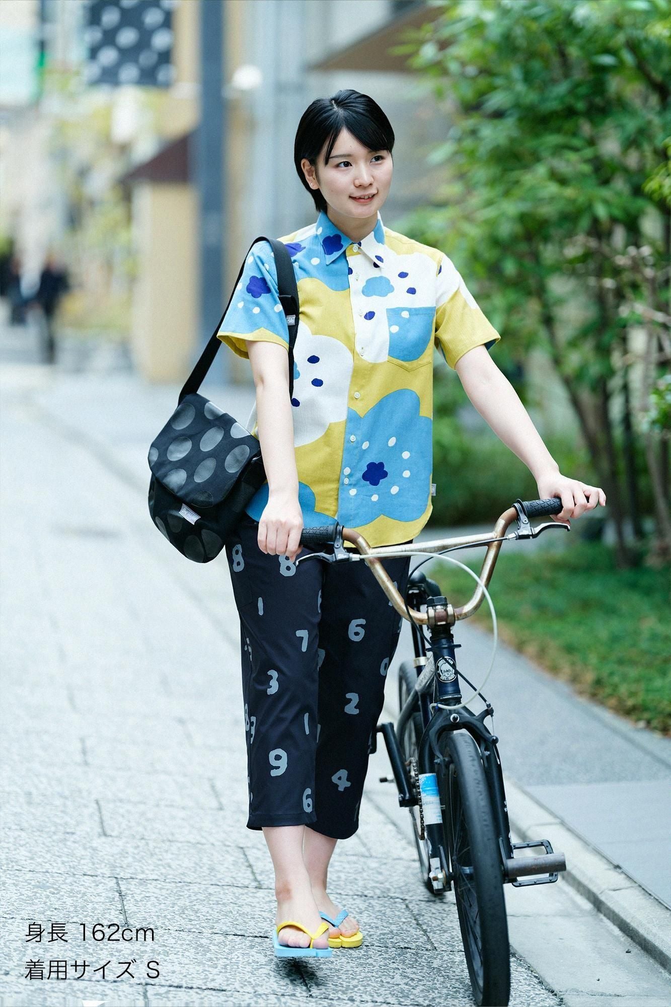 【Online】Chizimi Cotton 20/20 Short Sleeve Shirt/Smile Golden Yellow(KogaNecolour)