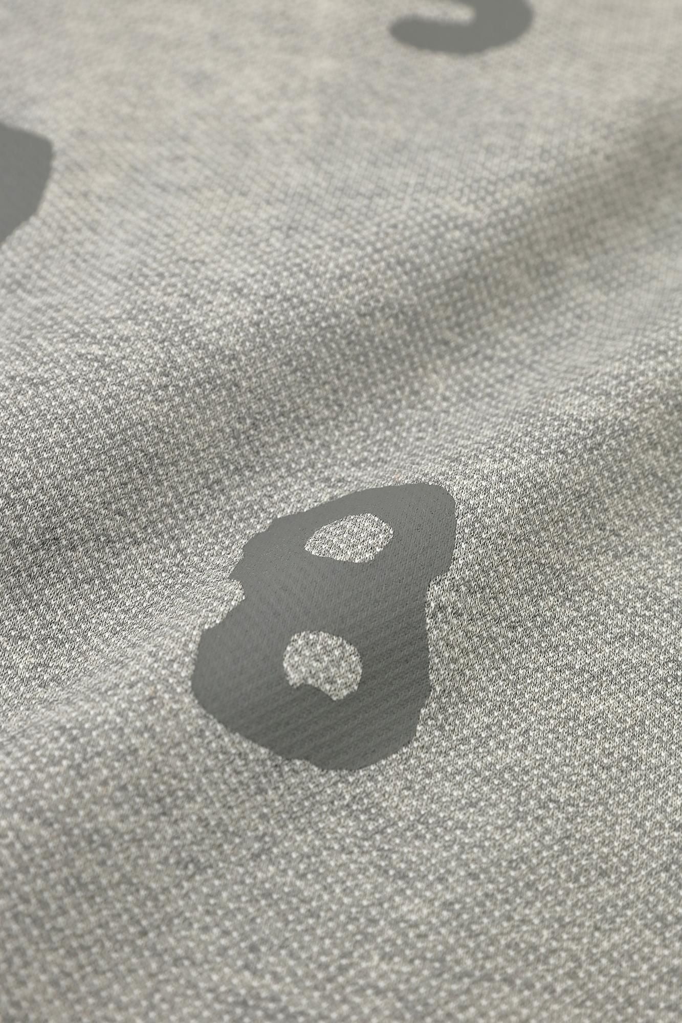 T-shirt découpé en tricot Kanoko/haut et bas SO-SU-U (Shoka) Gris cendré