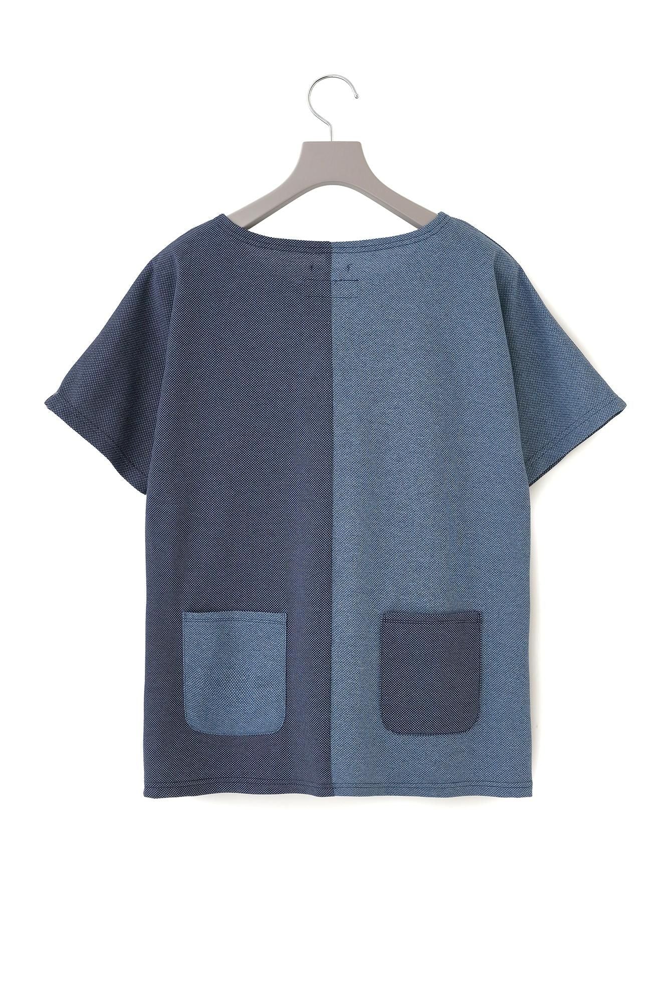 【net limited】KanoGorgeousNiTsuTo Die-cut T-shirt/Heather Navy×Heather Blue