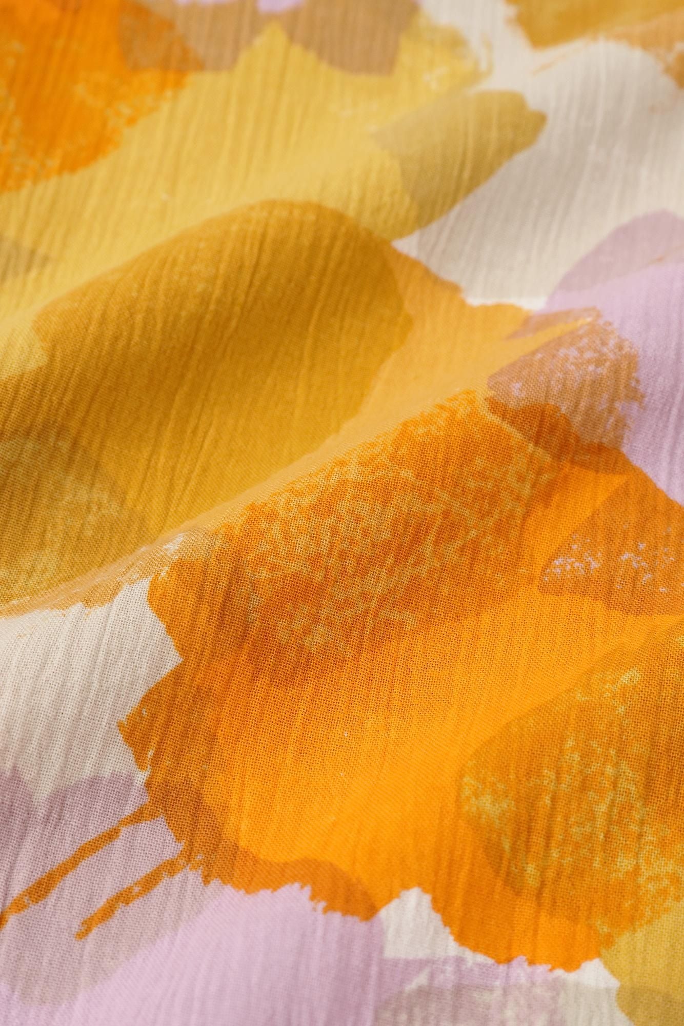 Chizimi Cotton 20/20 Stand Collar Short Sleeve Shirt / Vague