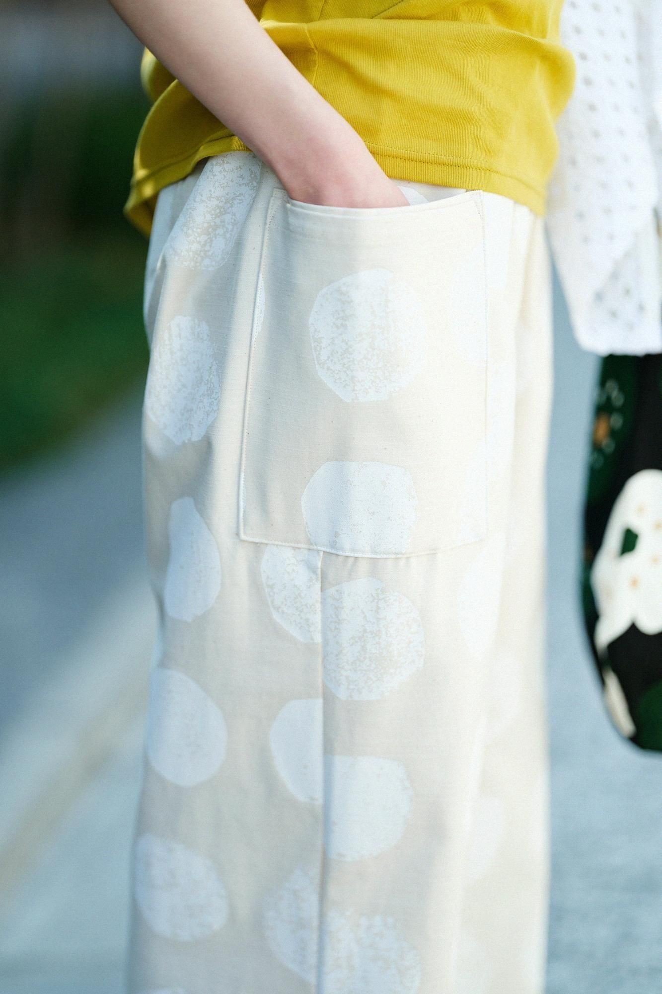 새틴 직조 호우비 몸뻬/ 이모반 키지로