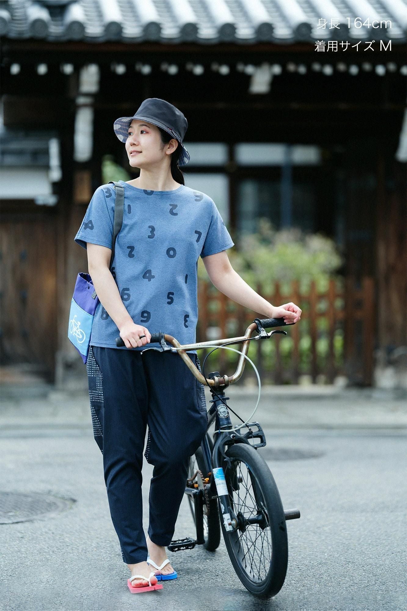 【期間限定10%OFF】棉×Coolmax(R) BIKE 修腿馬術褲/深藍×影(※預計於4月29日~5月2日左右發貨)