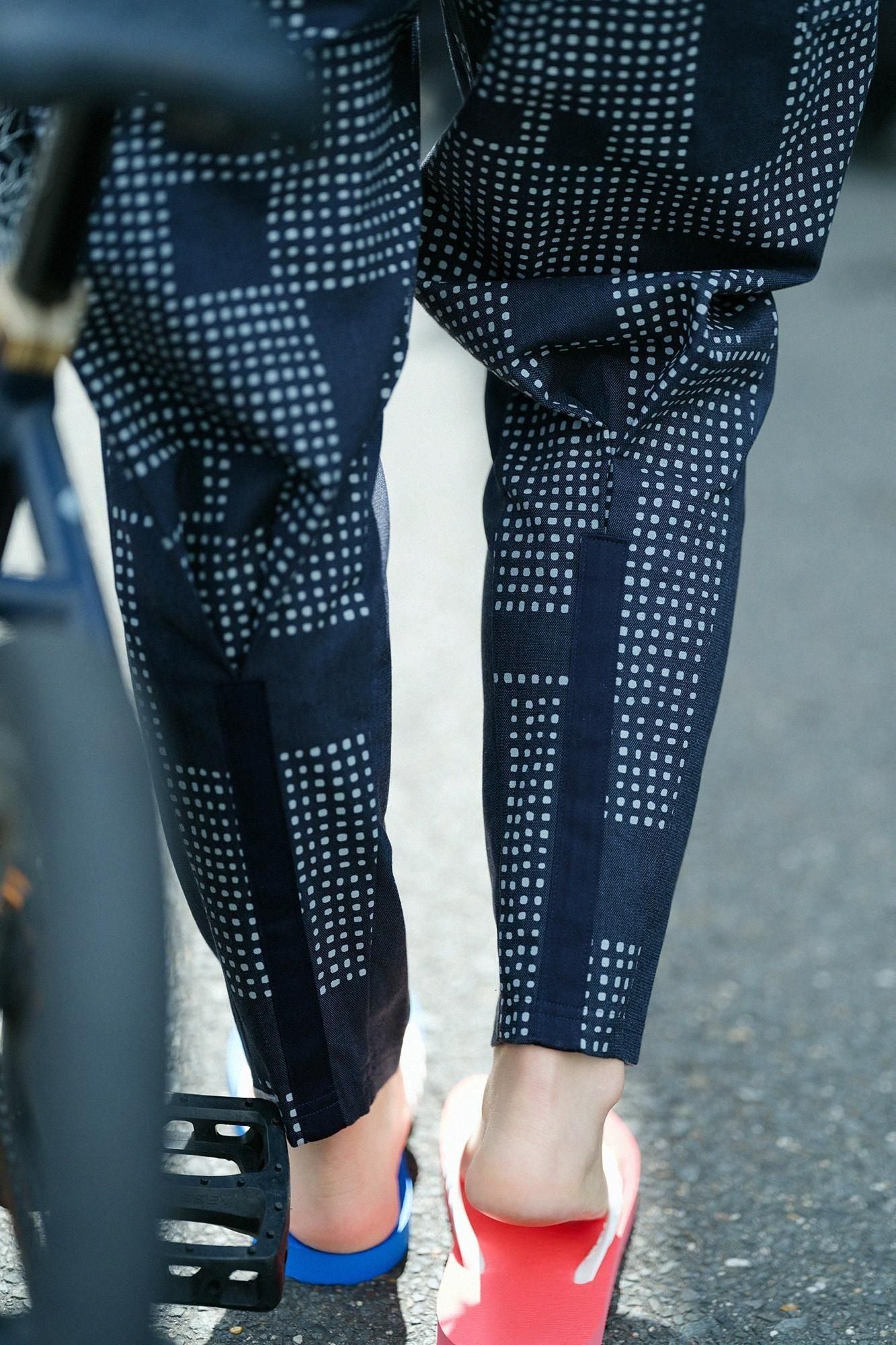 【期間限定10%OFF】棉×Coolmax(R) BIKE 修腿馬術褲/深藍×影(※預計於4月29日~5月2日左右發貨)