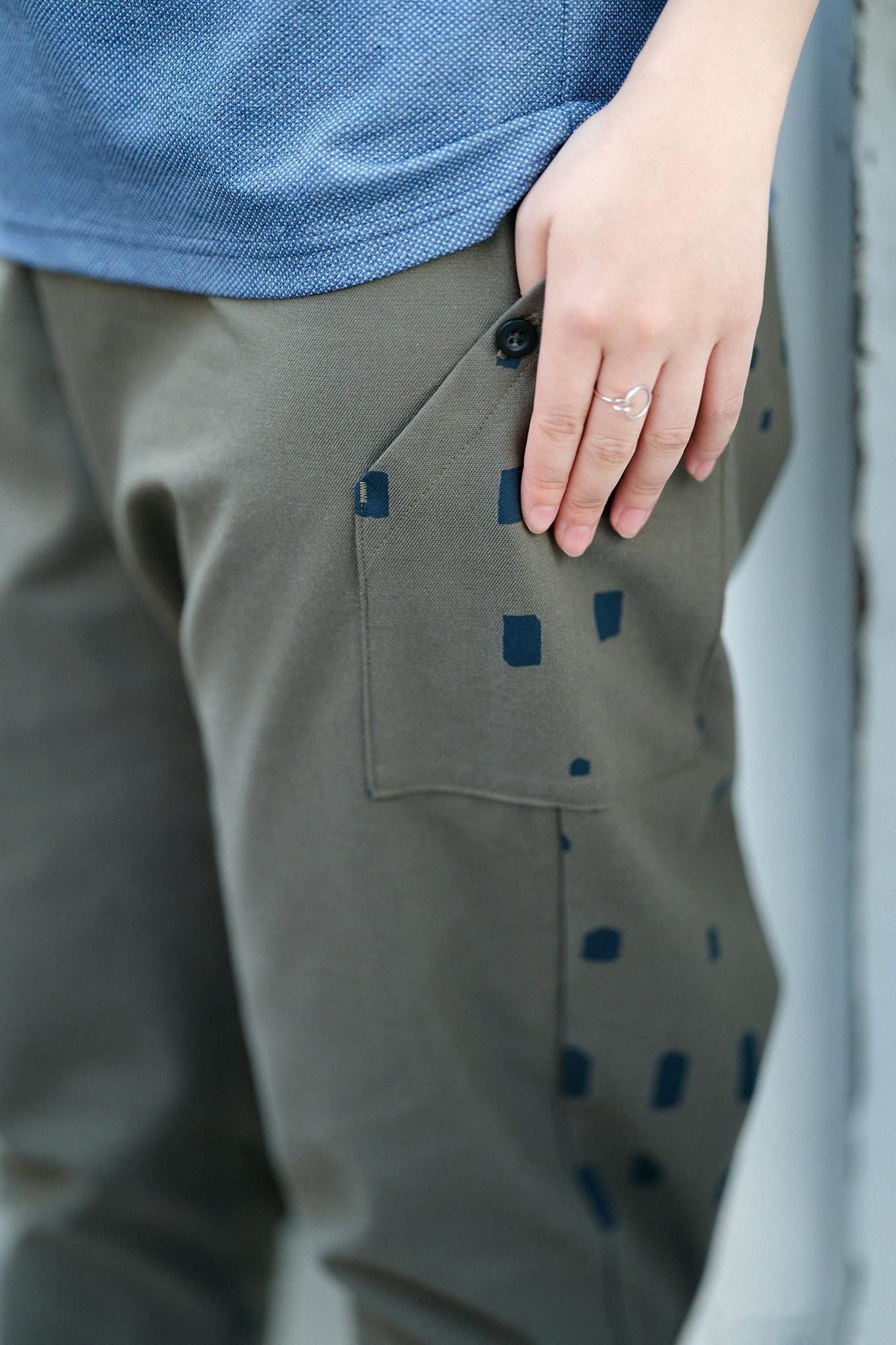 Cotton × Coolmax(R) BIKE Jodhpur / Olive Green × Windows