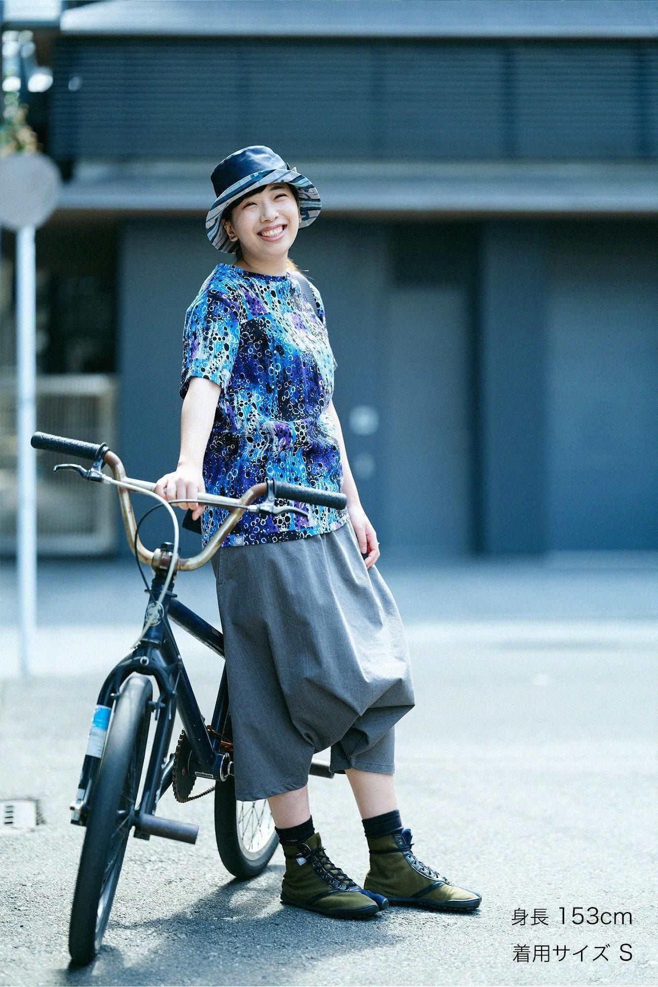 Chizimi Cotton 40/40 Short Sleeve T-shirt / Tenmoku