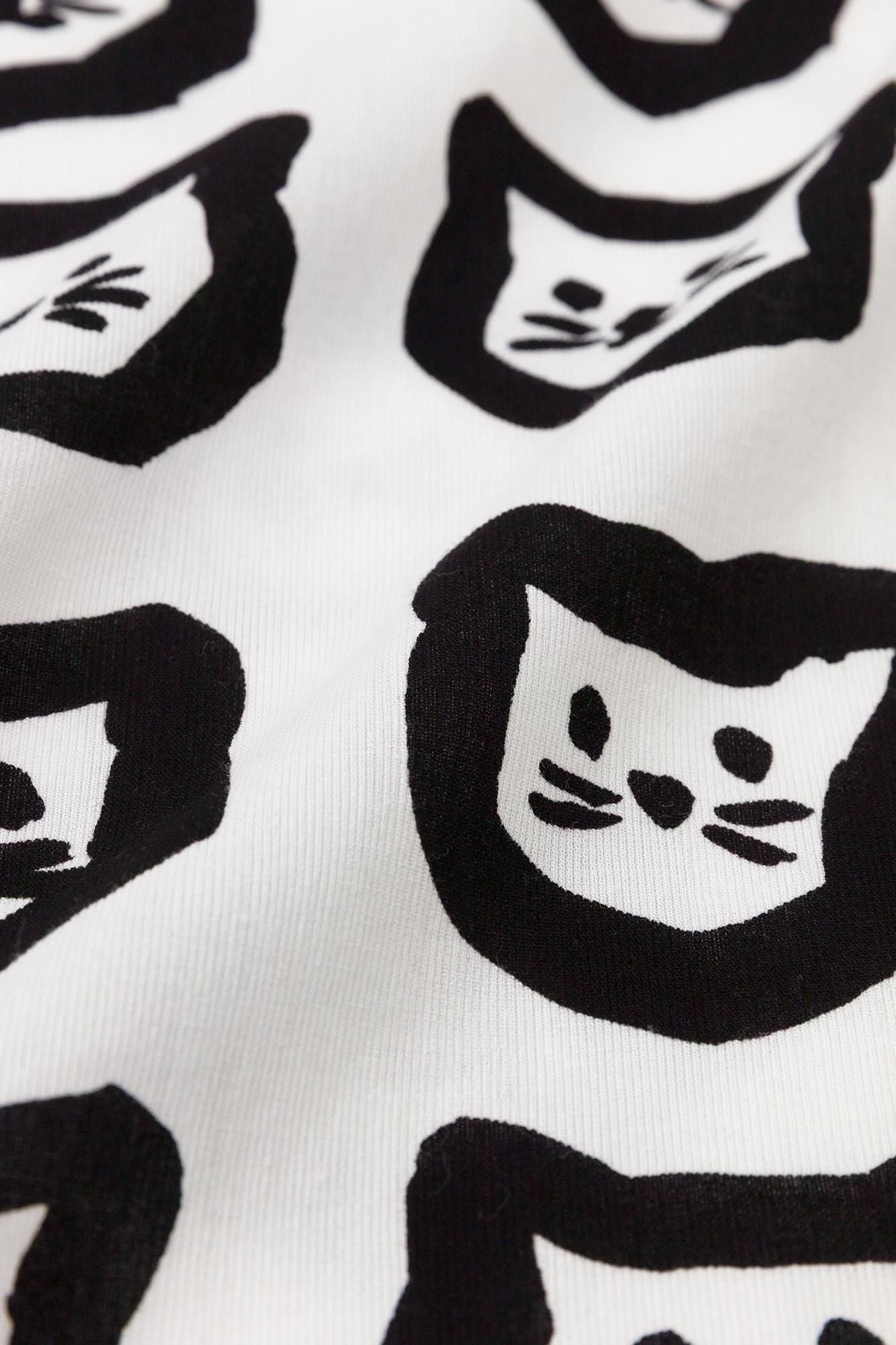 타카시마치지미 40/40 반팔T셔츠/코네코마바라