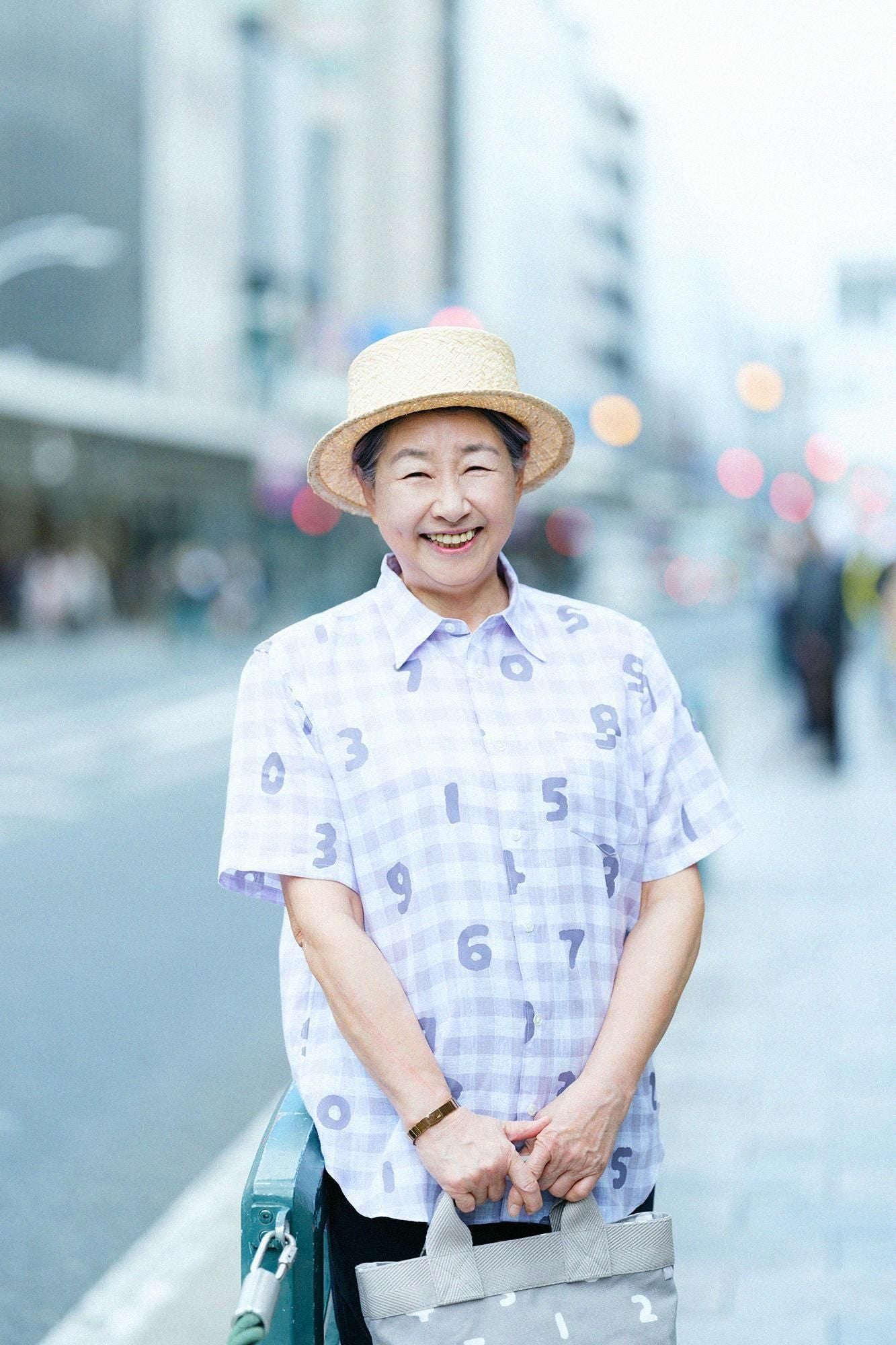 亞麻格子短袖襯衫/SO-SU-U十數 薰衣草紫