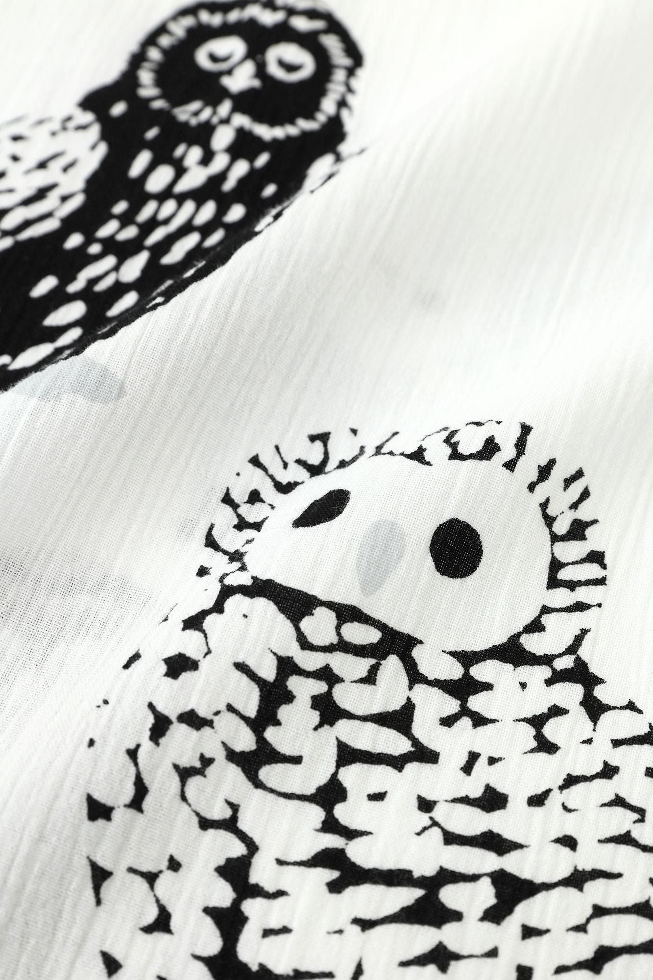 Takashima chiku 20/20宏伟的衬衫礼服6/4袖/猫头鹰