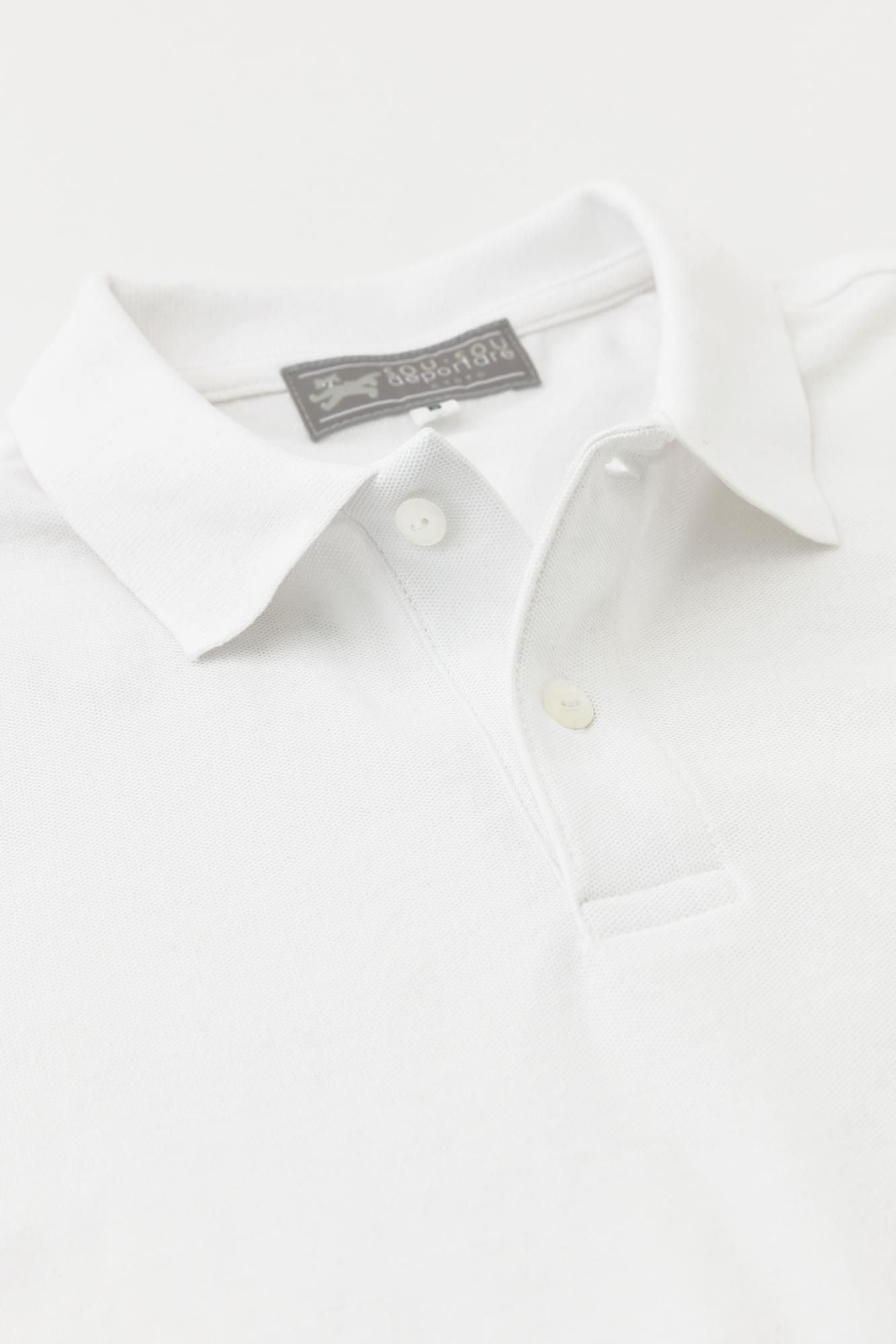 驱逐短袖polo衬衫/白色