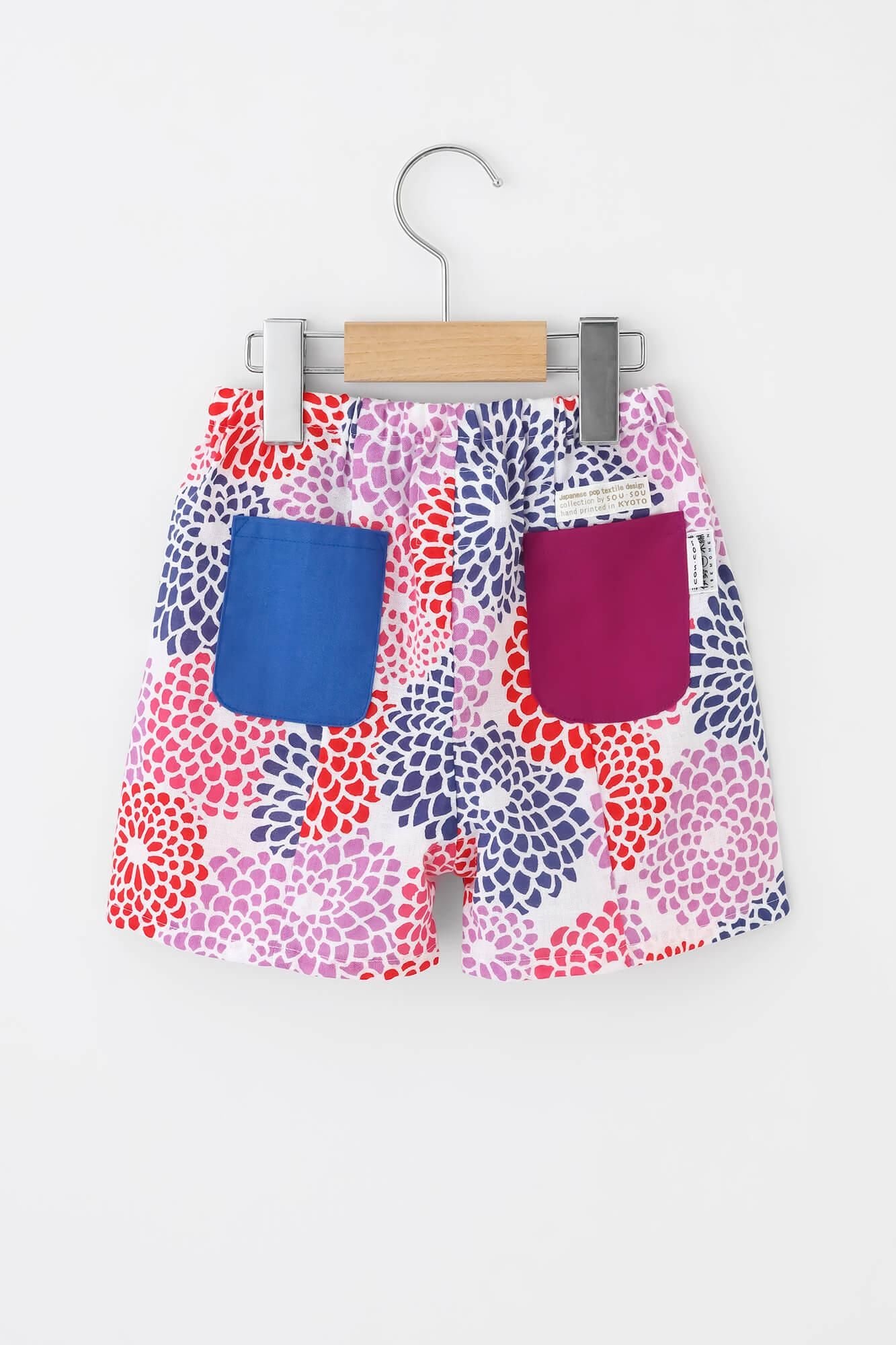 ●伊勢木棉短褲/全菊 白色