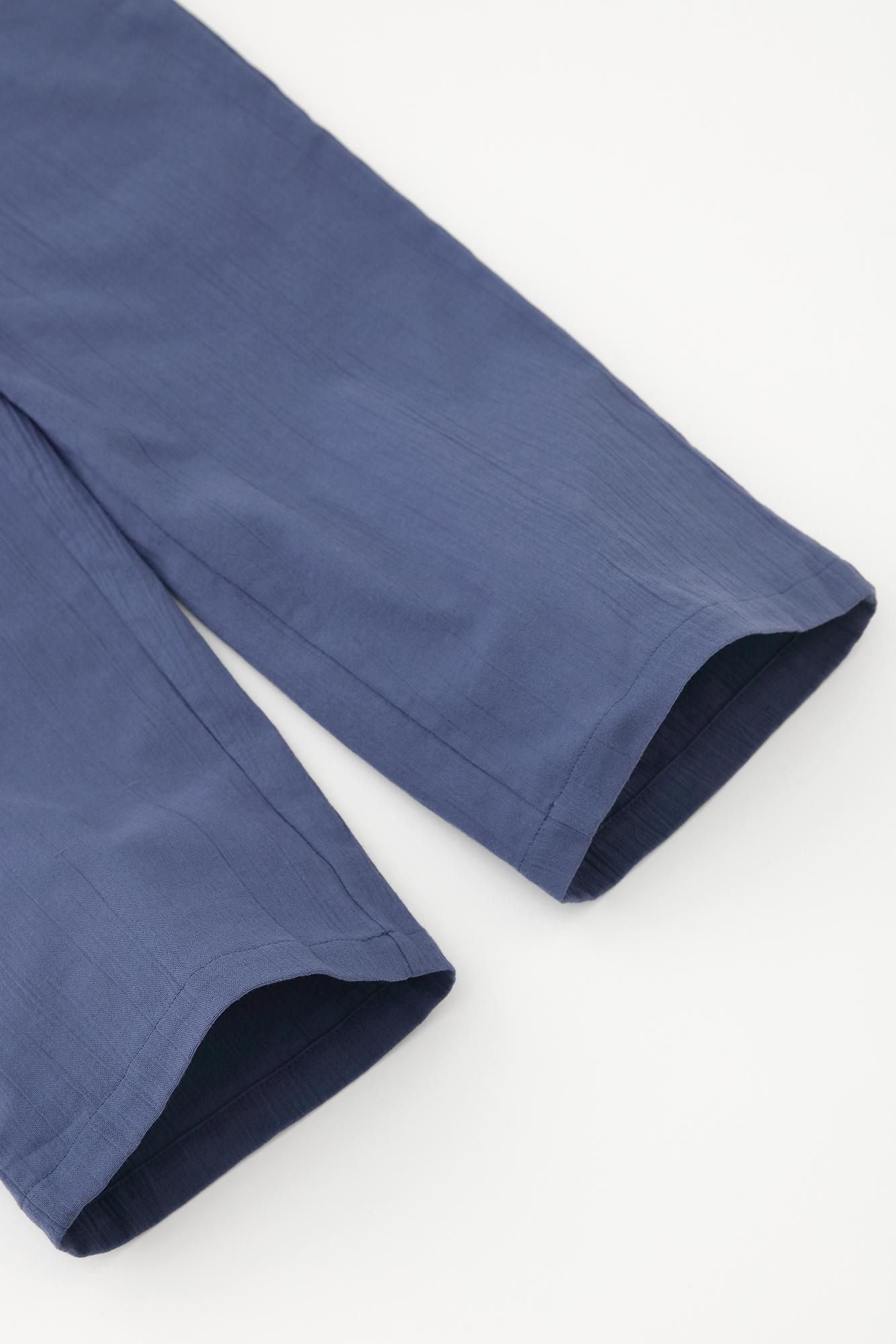 【官網先行販售】高島縮棉 20/20圖案紋樣居家服/ SO-SU-U十數和隨性格子×群青(※預計於5月上旬發送)