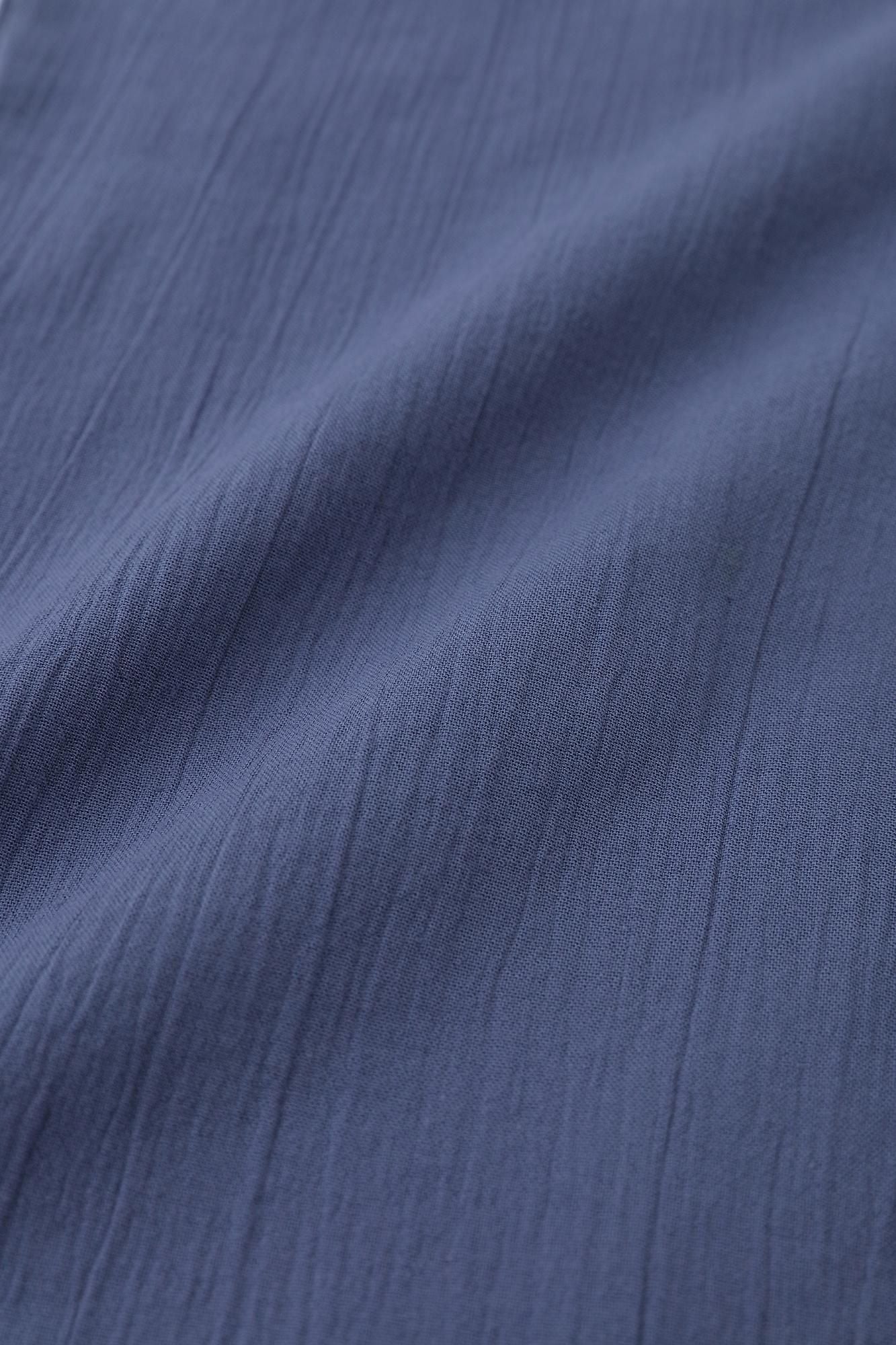 【官網先行販售】高島縮棉 20/20圖案紋樣居家服/ SO-SU-U十數和隨性格子×群青(※預計於5月上旬發送)