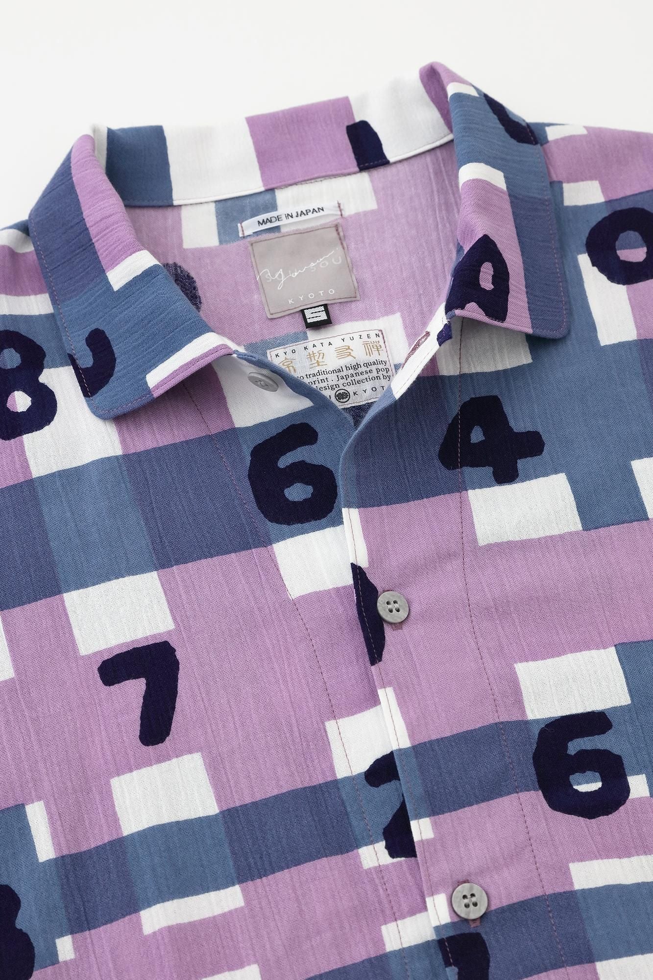 【官網先行販售】高島縮棉 20/20圖案紋樣居家服/ SO-SU-U十數和隨性格子×群青(※預計於5月上旬發送)