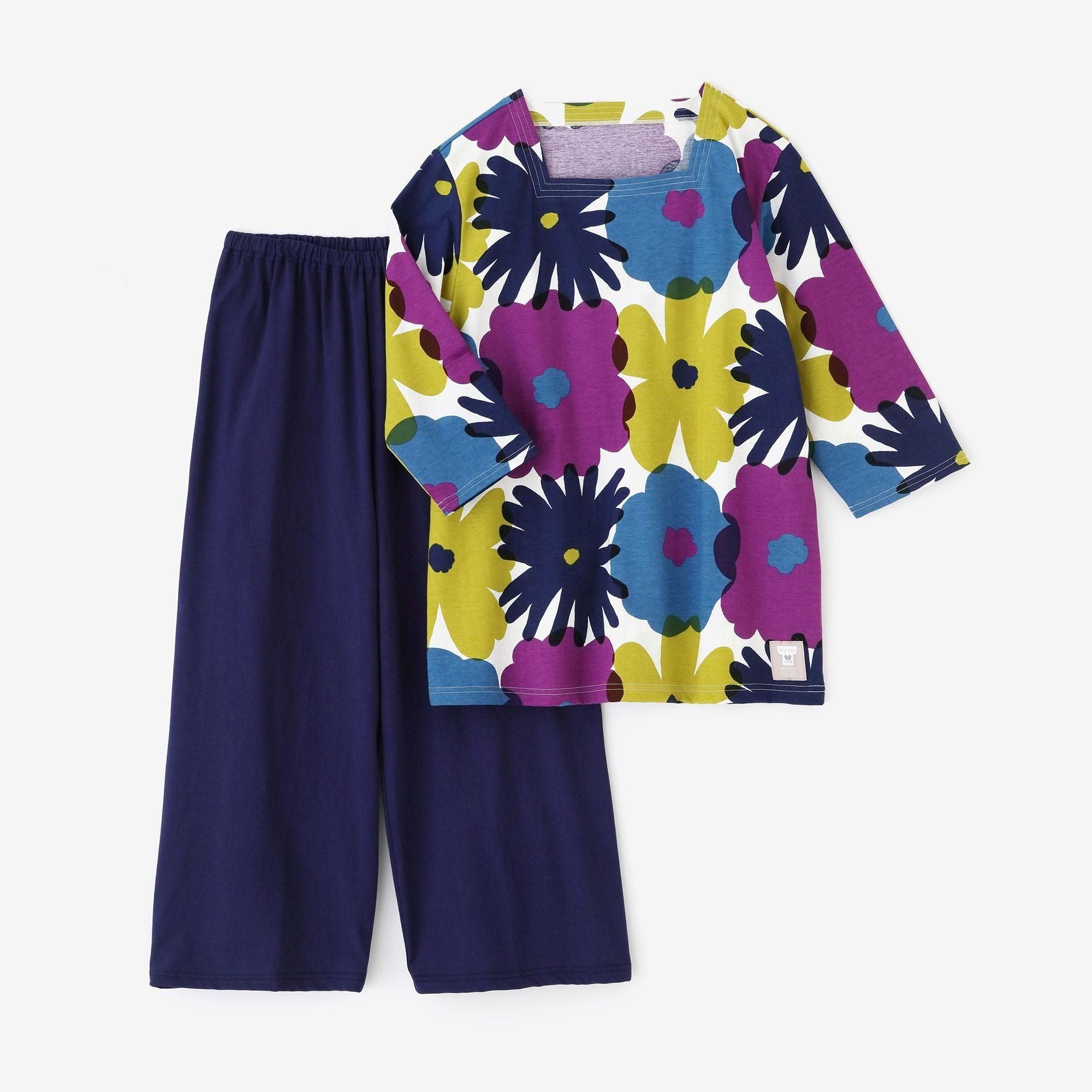 【net limited】SOU・SOU×Wacoal Kan GIBAO Set / Oraka Multicolored Shirahae