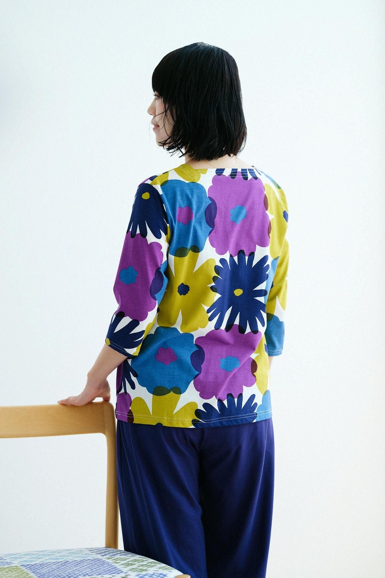 【net limited】SOU・SOU×Wacoal Kan GIBAO Set / Oraka Multicolored Shirahae