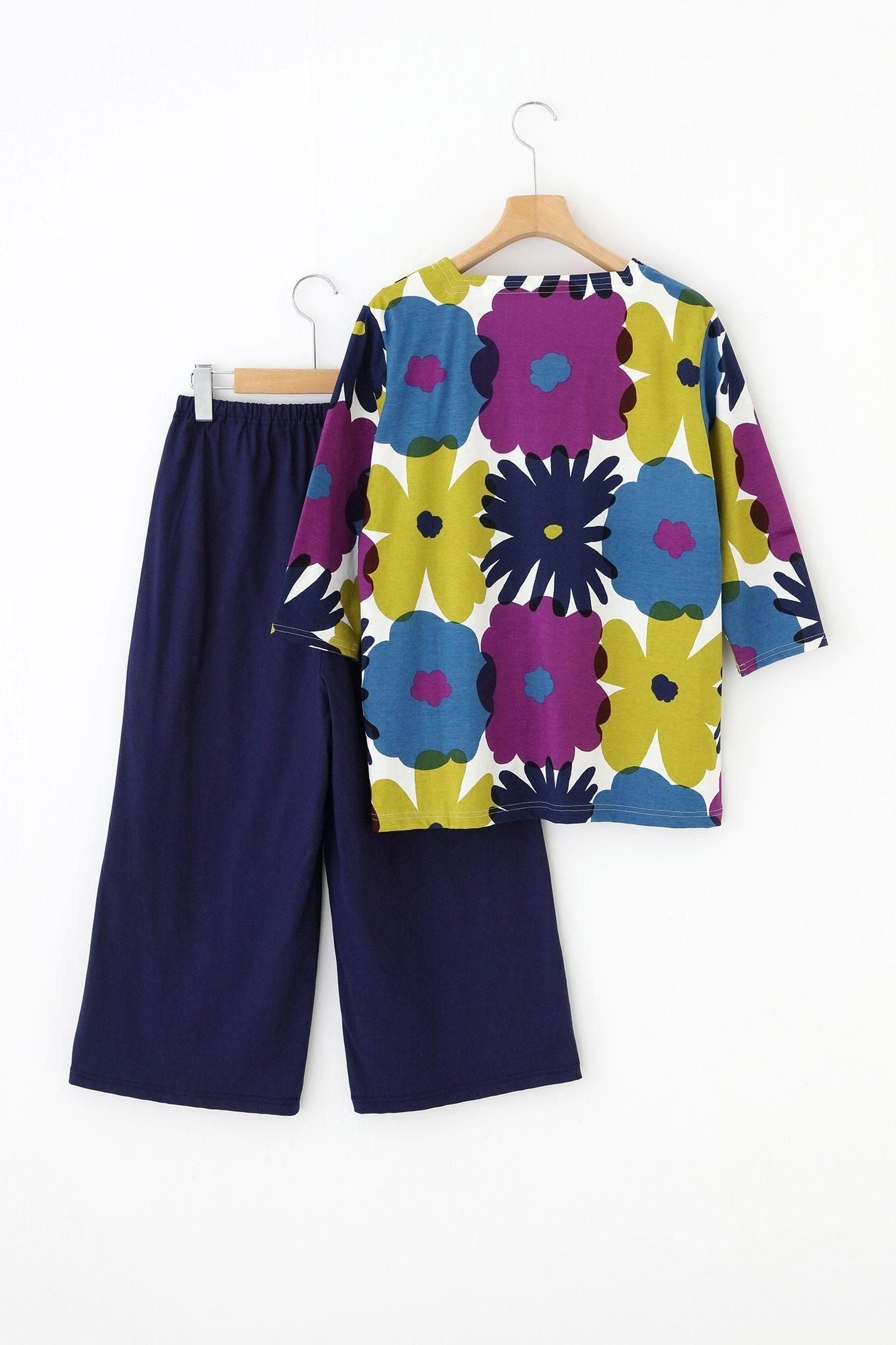 【net limited】SOU・SOU×Wacoal Kan GIBAO Set / Oraka Multicolored Shirahae