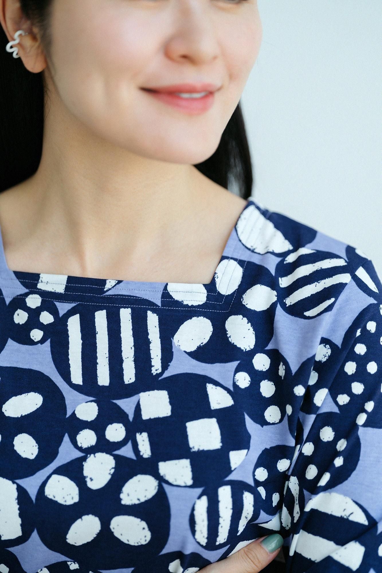 【Online】SOU・SOU×Wacoal Kan GIBAO Set/Spring Buds Deep(Snowing)