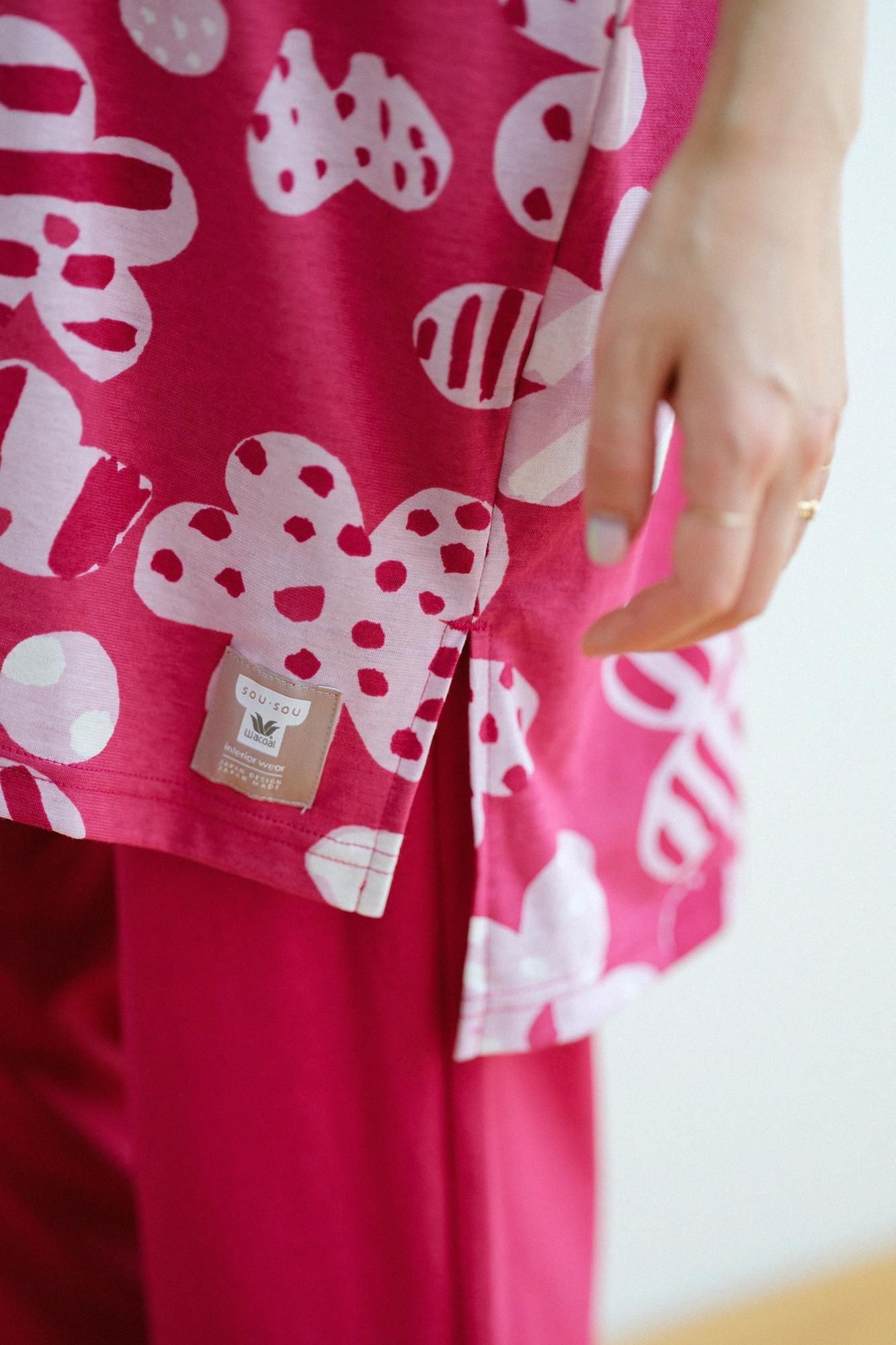 【官網限定】SOU・SOU×華歌爾寬貫頭衣下裝 /綻放深紅色