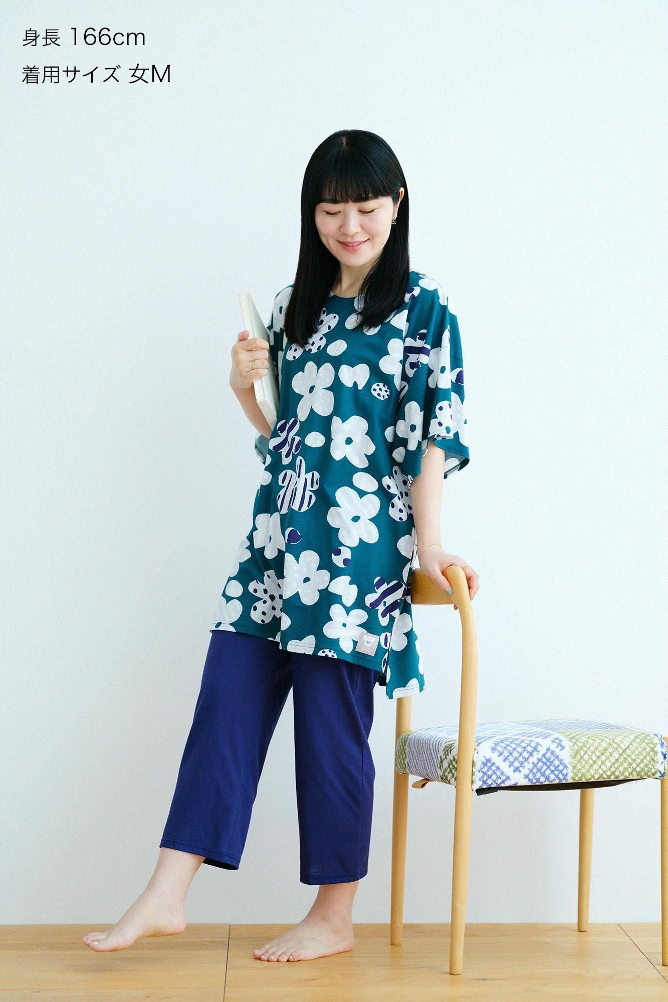 【官網限定】SOU・SOU×華歌爾寬貫頭衣下裝 /綻放灰藍色