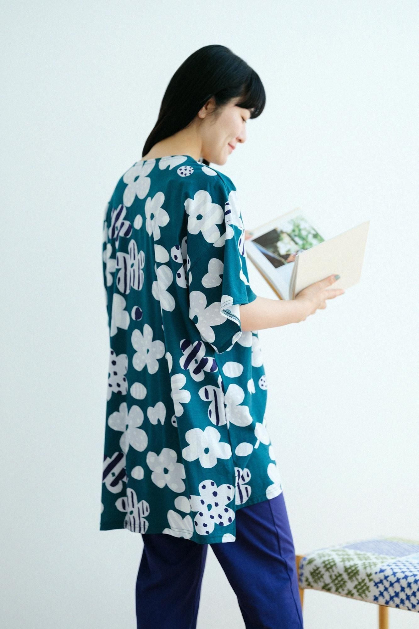 【官網限定】SOU・SOU×華歌爾寬貫頭衣下裝 /綻放灰藍色