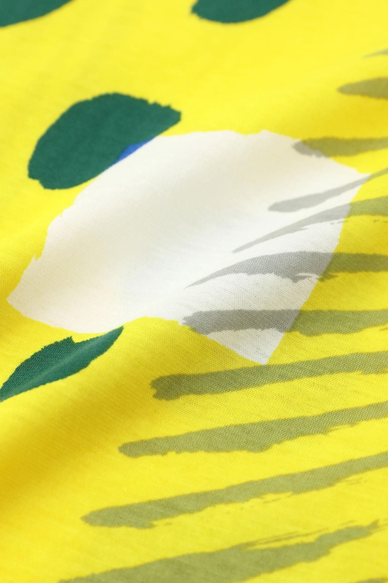 【net limited】SOU・SOU×Wacoal Kan Kantoui short-length top and bottom / Alley Lemon Color