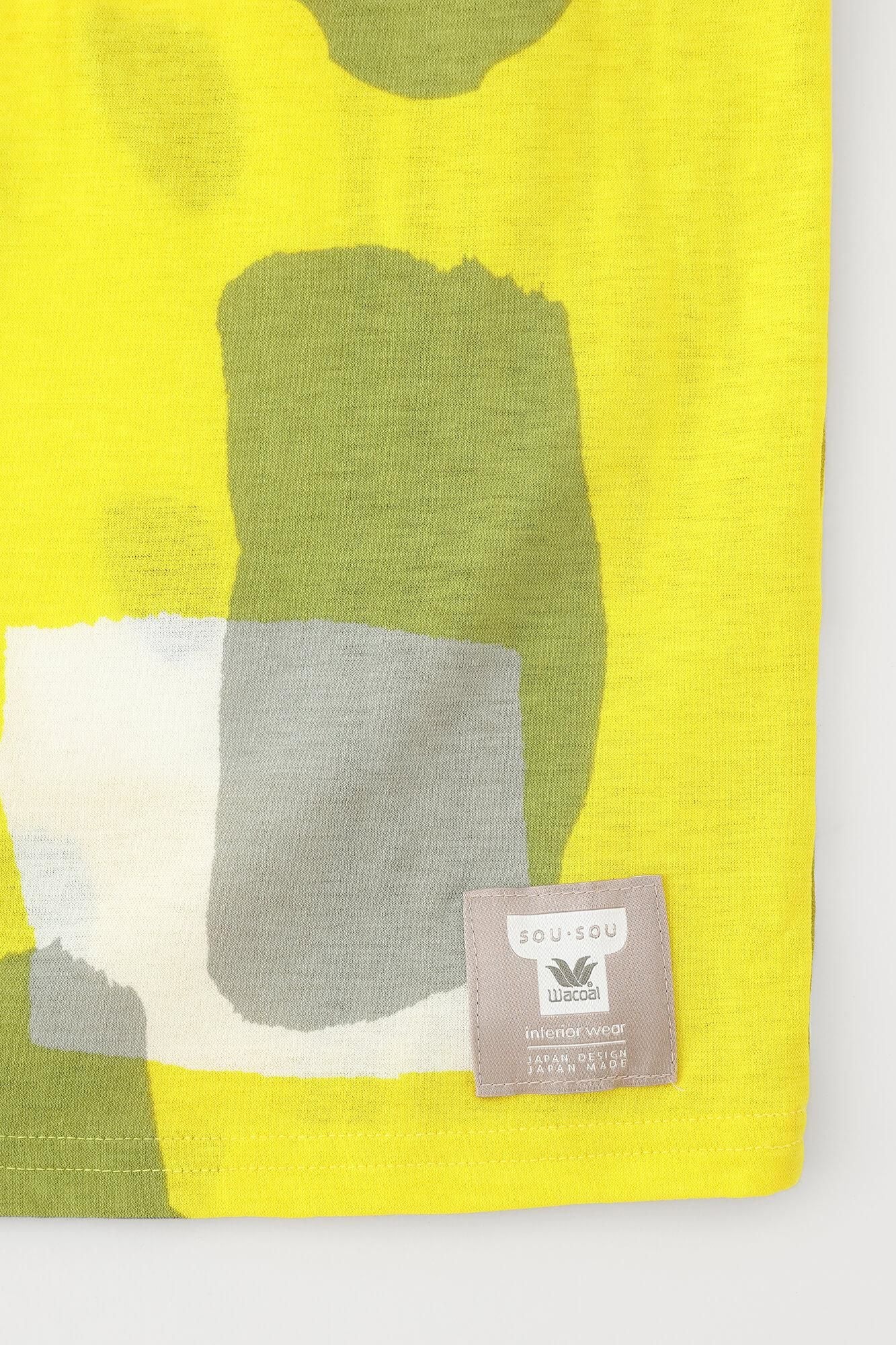 【官網限定】SOU・SOU×華歌爾寛長方形洋裝雙色/淺灰色×胡同 檸檬色