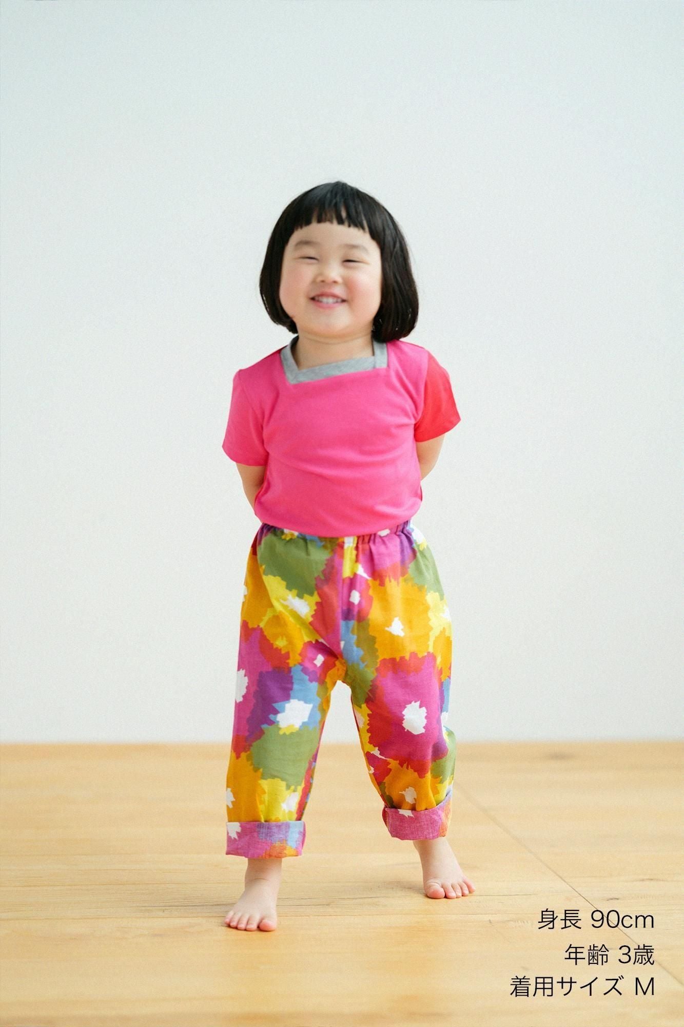 ●伊勢木棉 童裝長褲/盛開