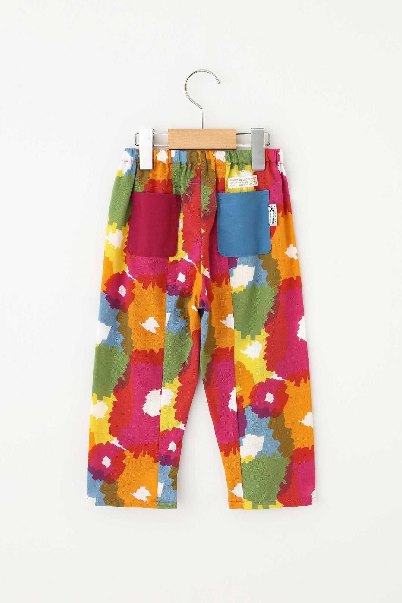 ●伊勢木棉 童裝長褲/盛開