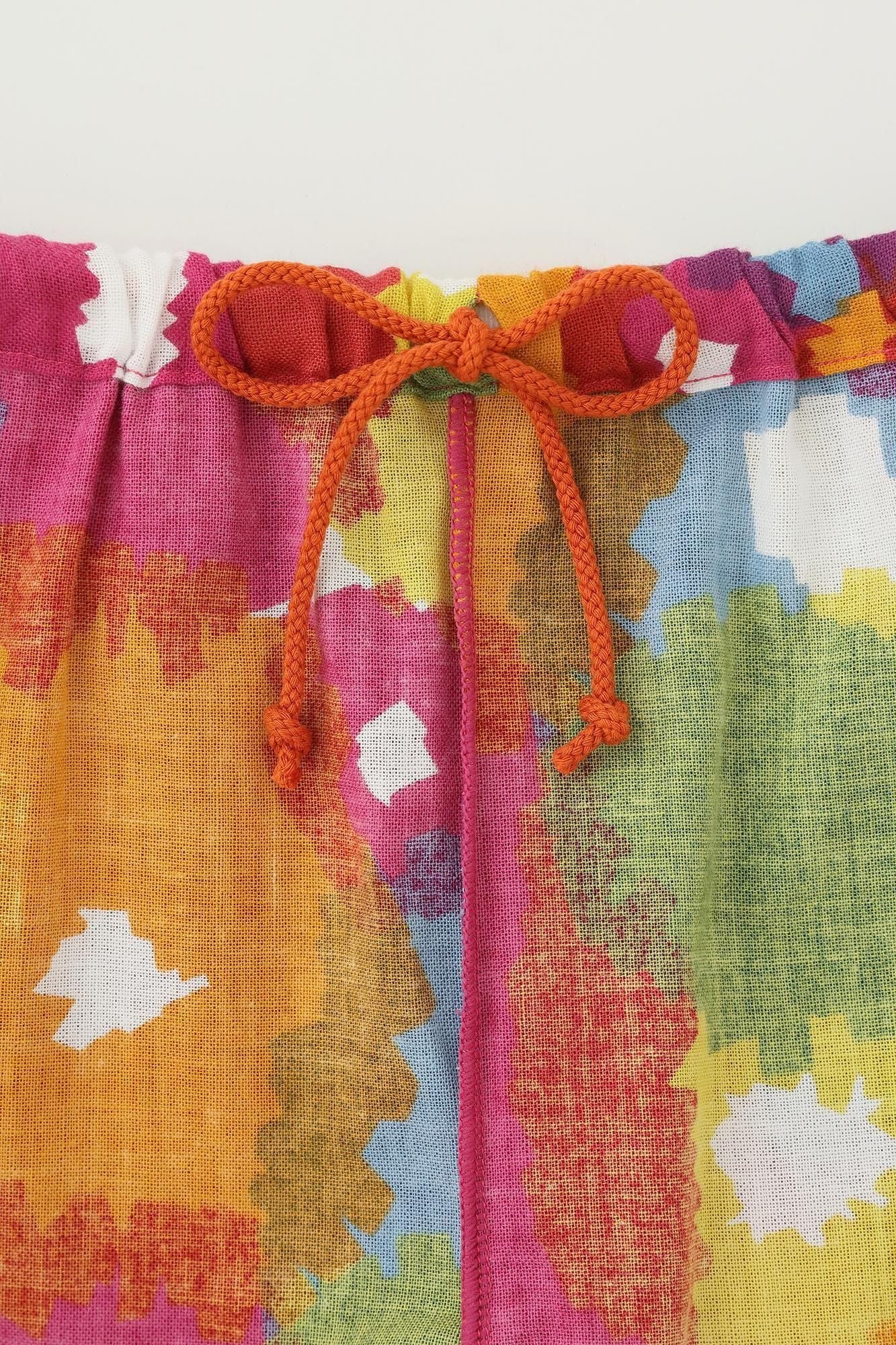 ●伊勢木棉 童裝長褲/盛開