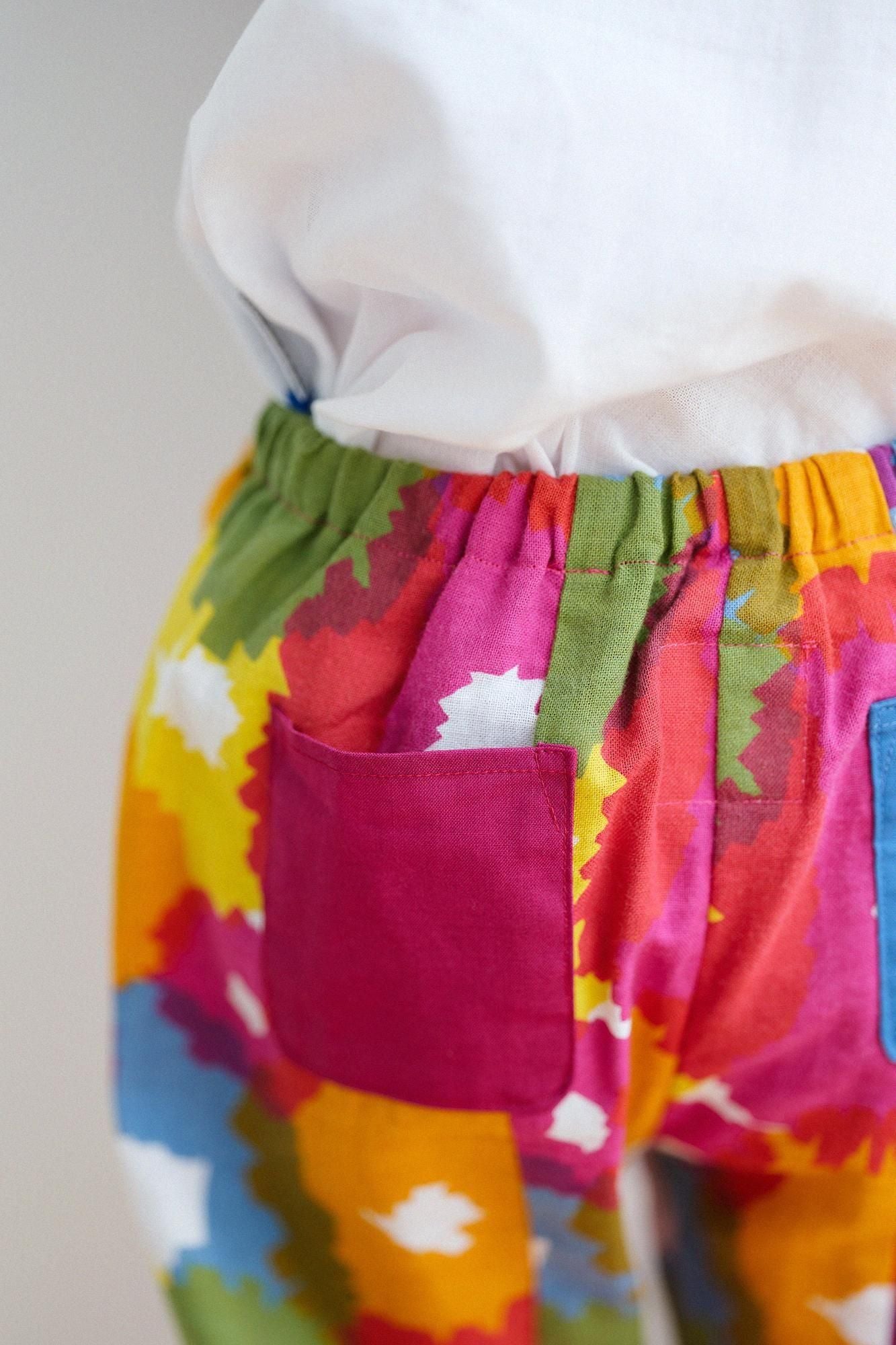 ●伊勢木棉 童裝長褲/盛開