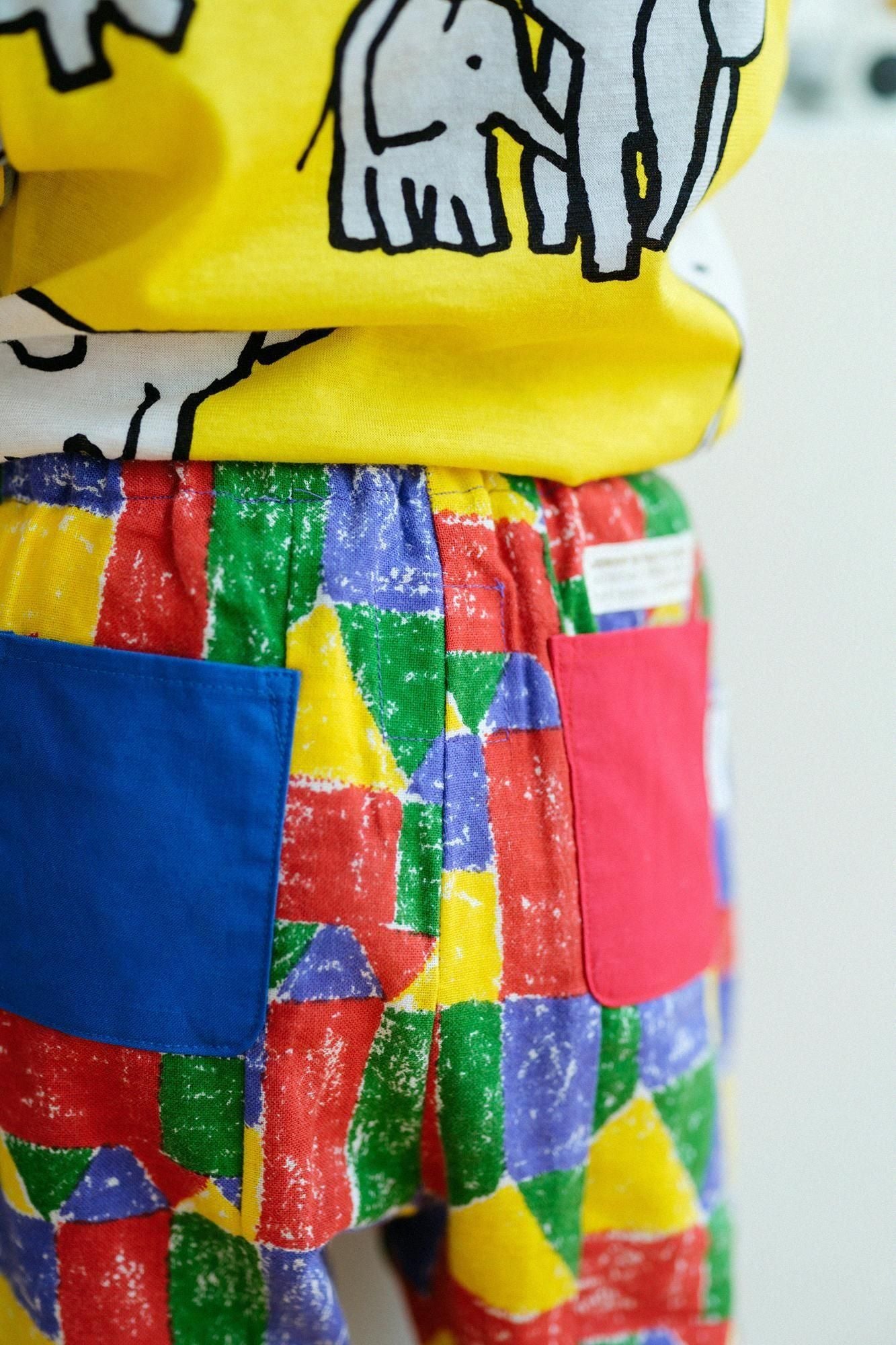 ●伊勢木棉 童裝長褲/積木之家