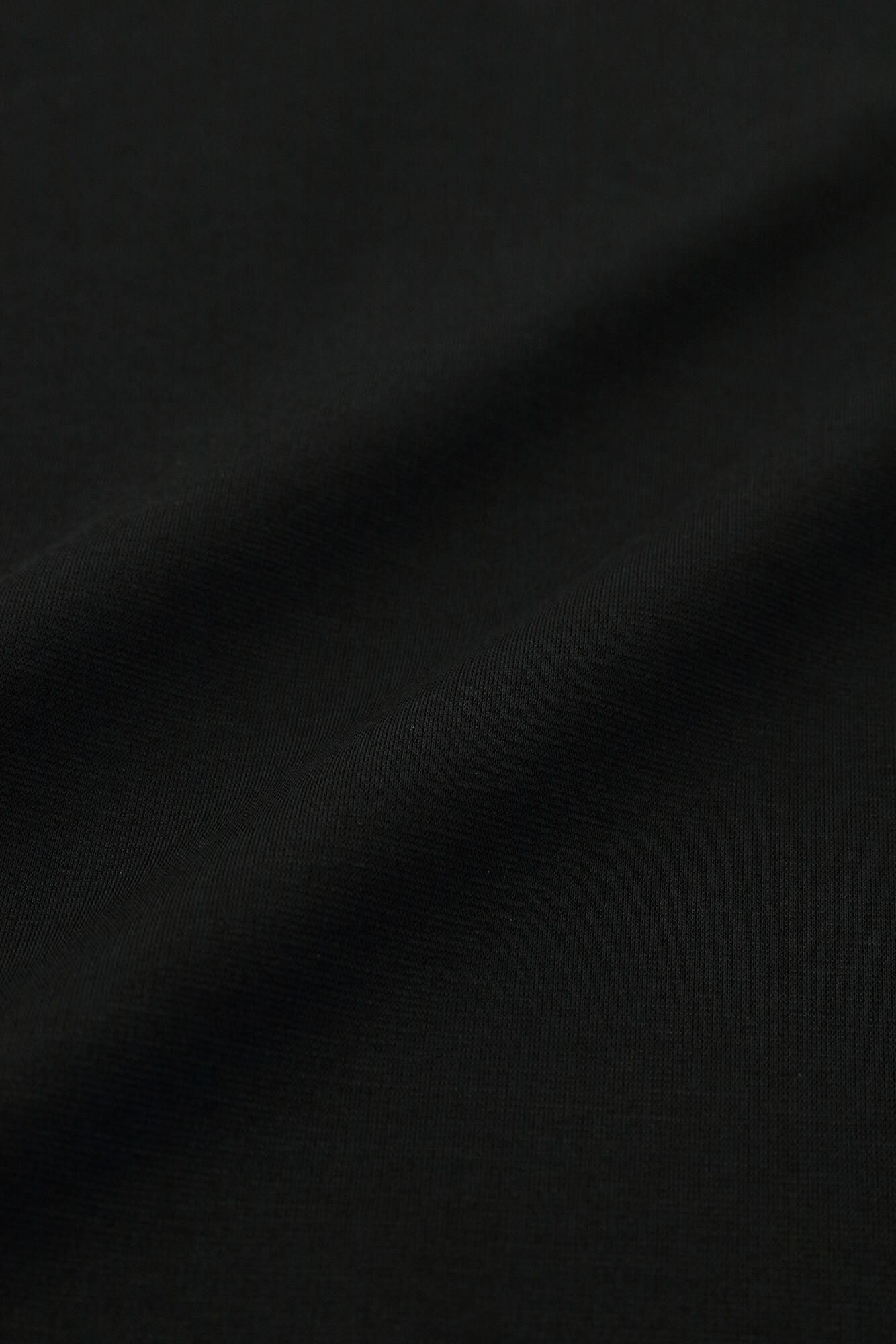 雙面編 狹風靡 和服領上衣 拔衣紋/黑色