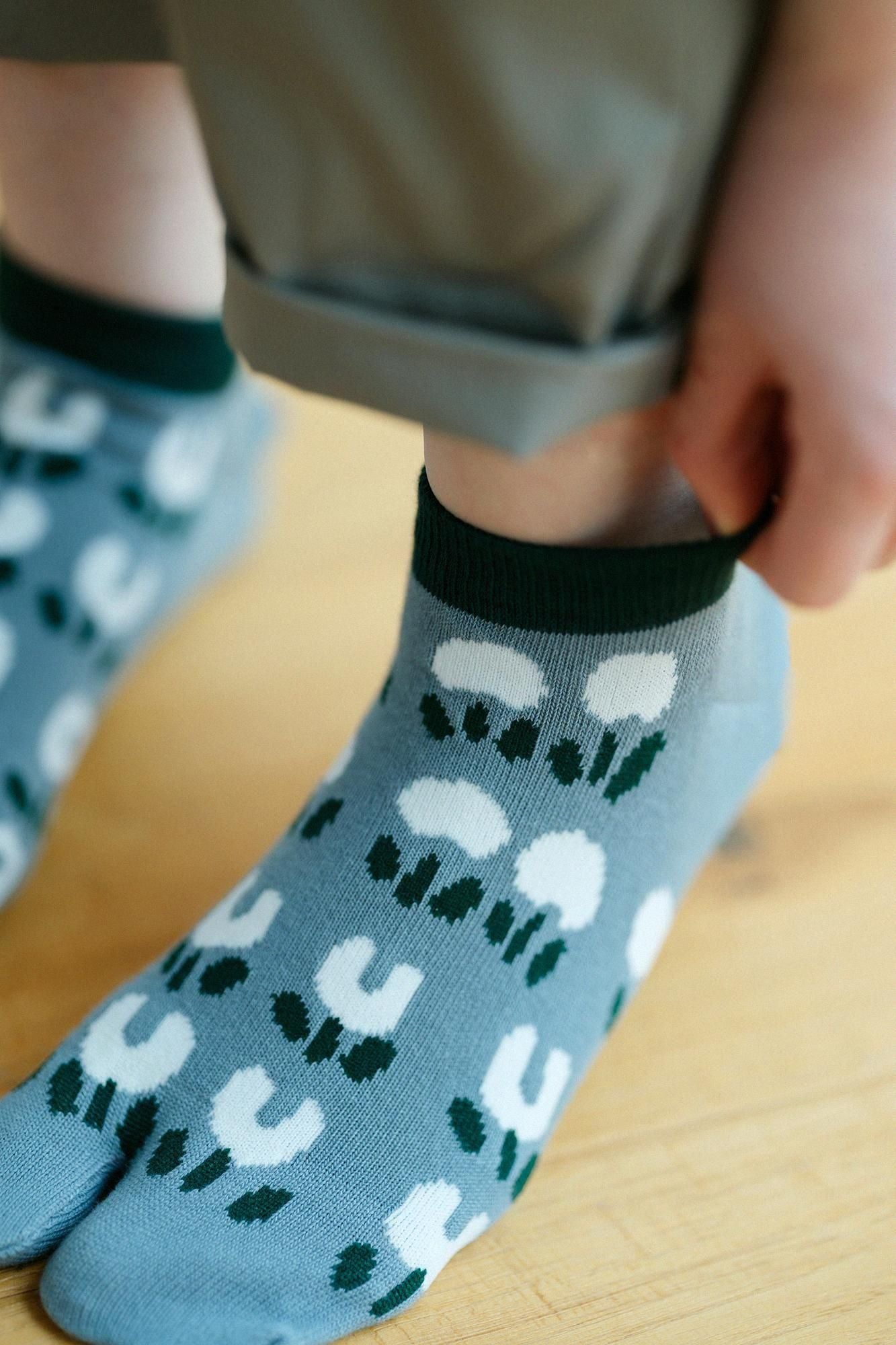 在塔比袜(长度约) /开花的下(男人和女人)