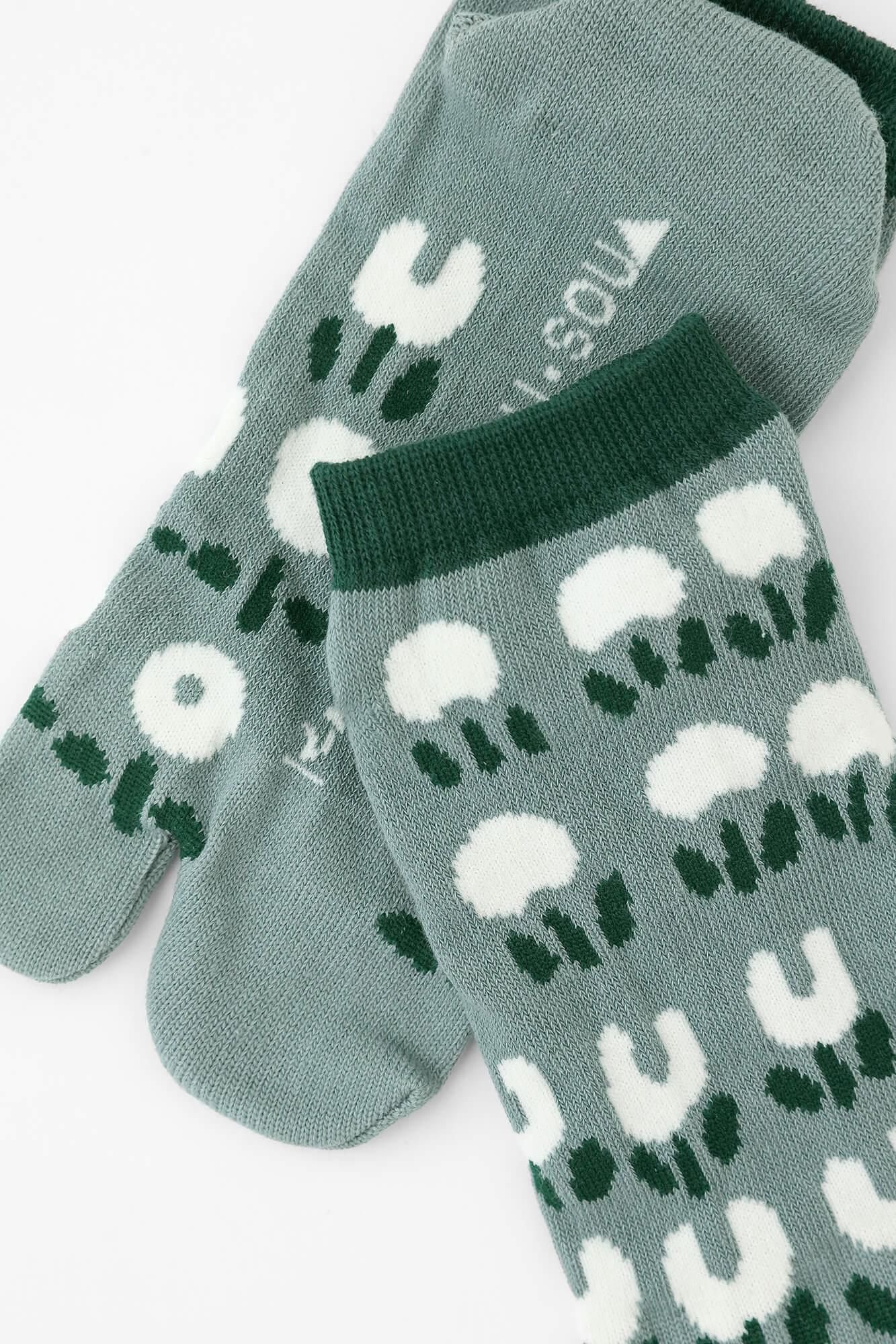 在塔比袜(长度约) /开花的下(男人和女人)