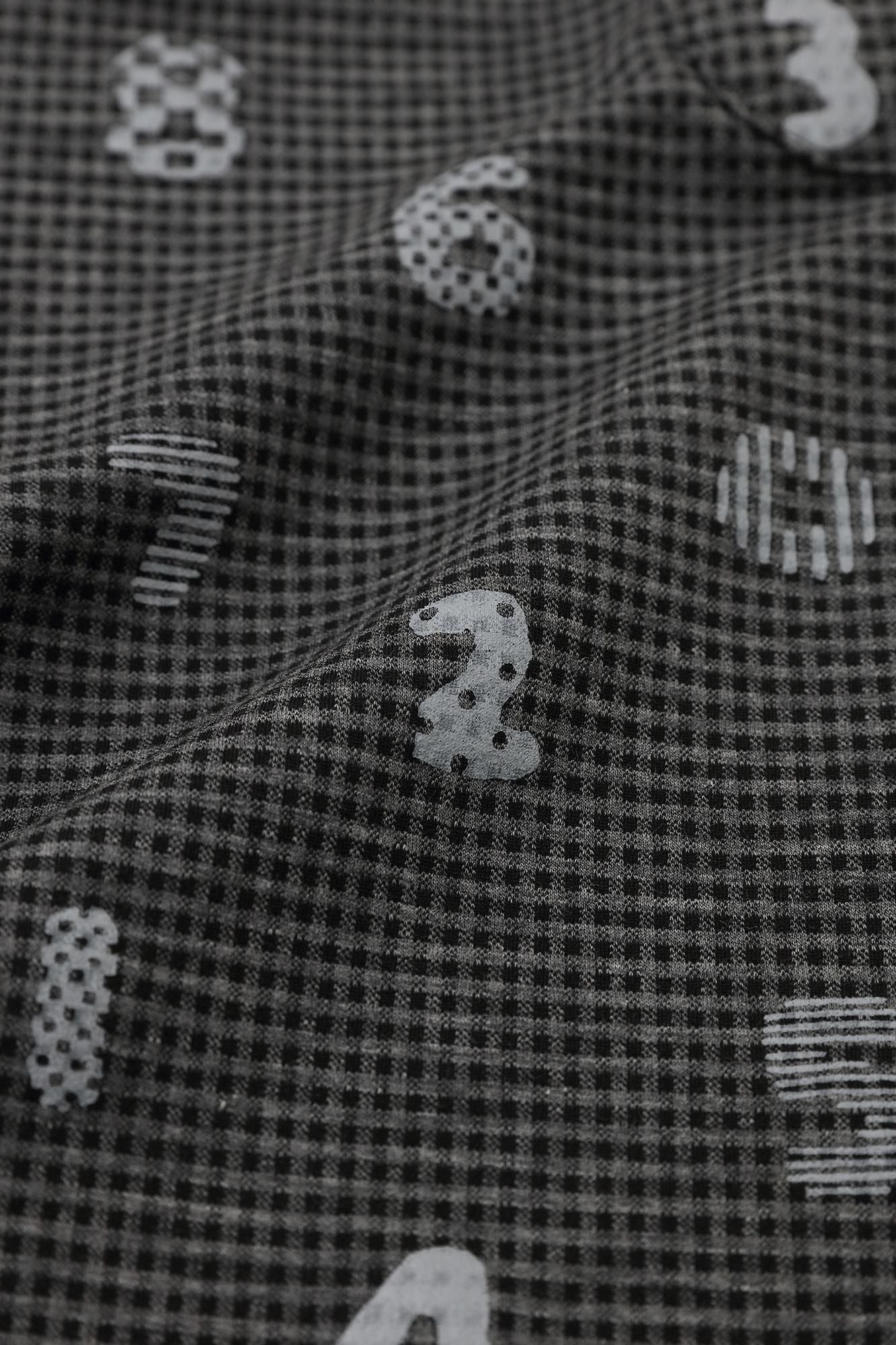 ● Houndstooth Knit Slightly Patterned Skinny Pants / SOU・SOU Kyoto Grey