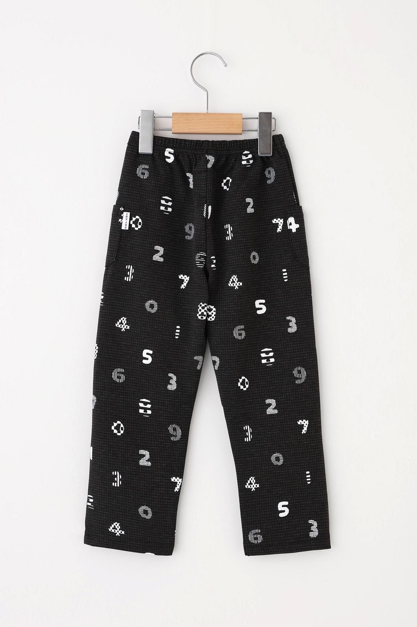 ● Houndstooth Goushiami, Patterned Skinny Pants / SOU・SOU Kyoto Black