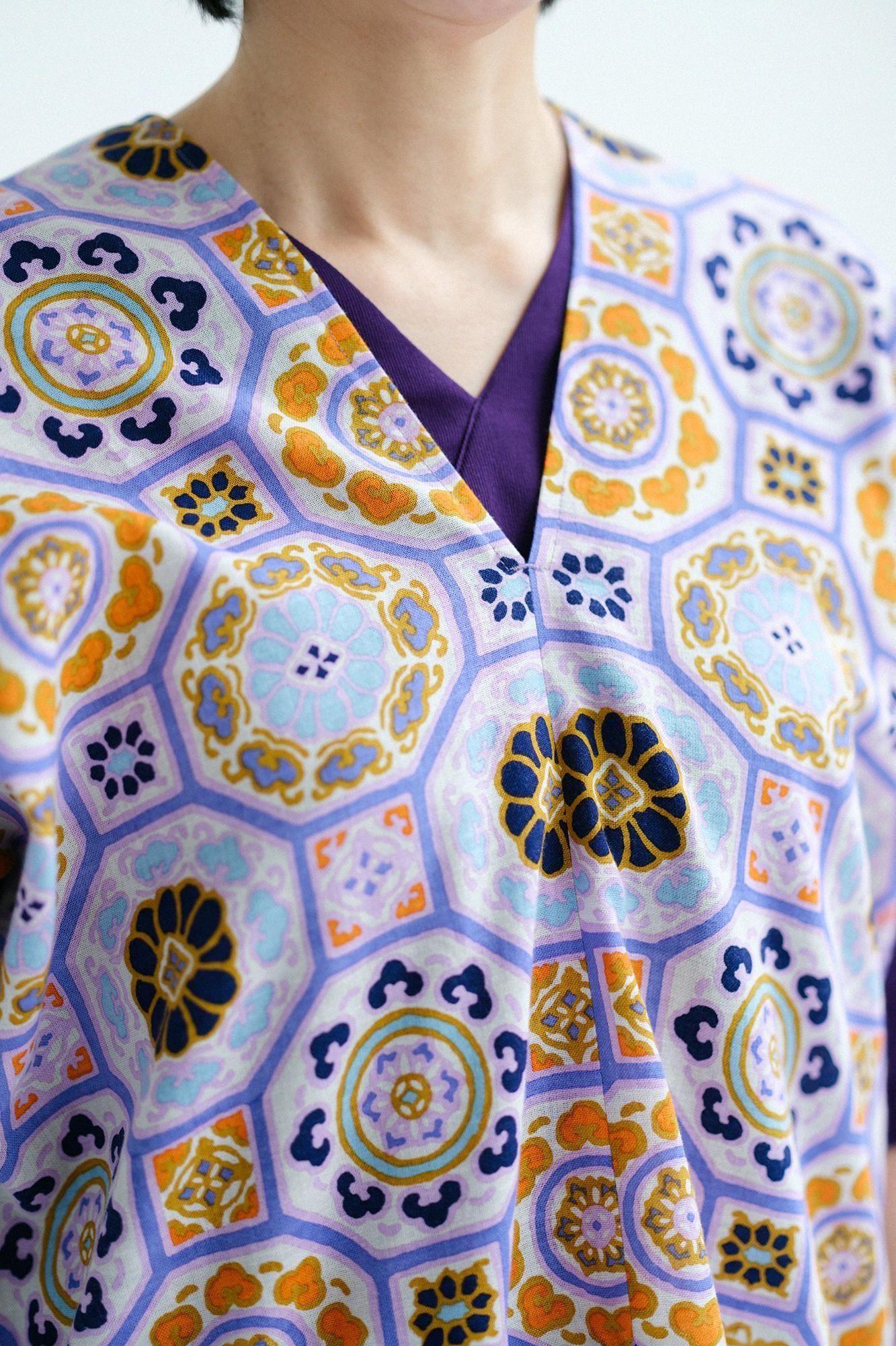 이세모멘 분 사각형옷 후타츠미/카레이 레드 등비병 (Beni Fujiiro)