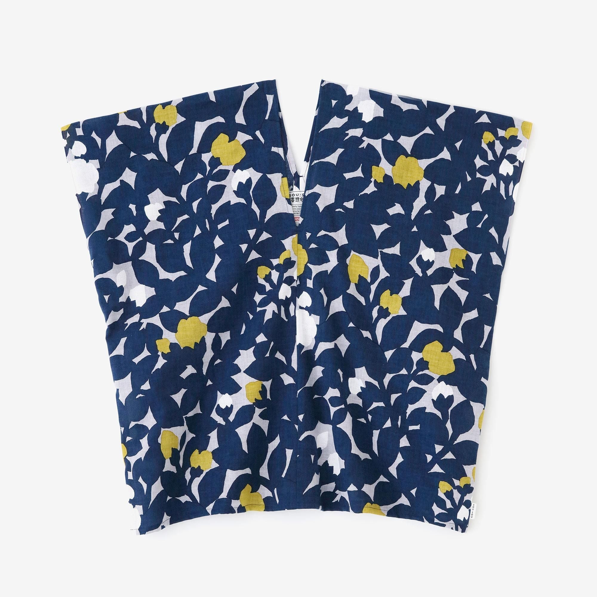 伊勢木棉 文 方形上衣 拼接/野薔薇