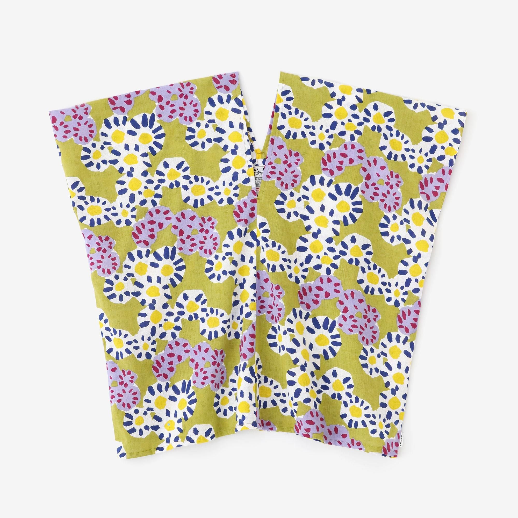 【官網限定】伊勢木棉 文 方形上衣 拼接/菊花開花