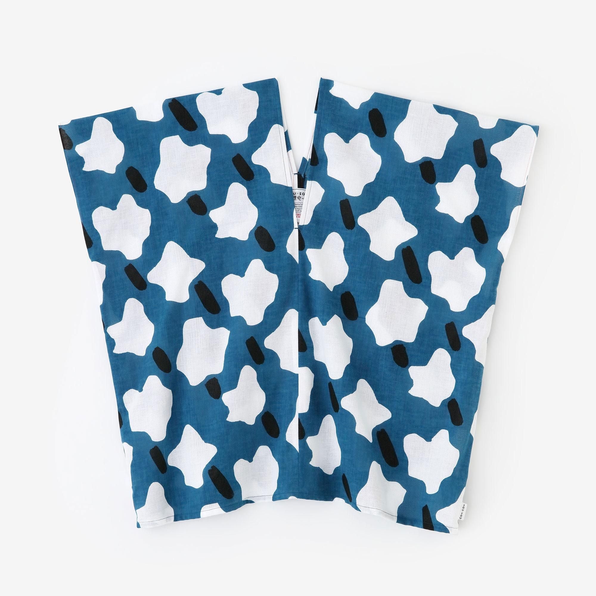 伊勢木棉 文 方形上衣 拼接/棉花糖