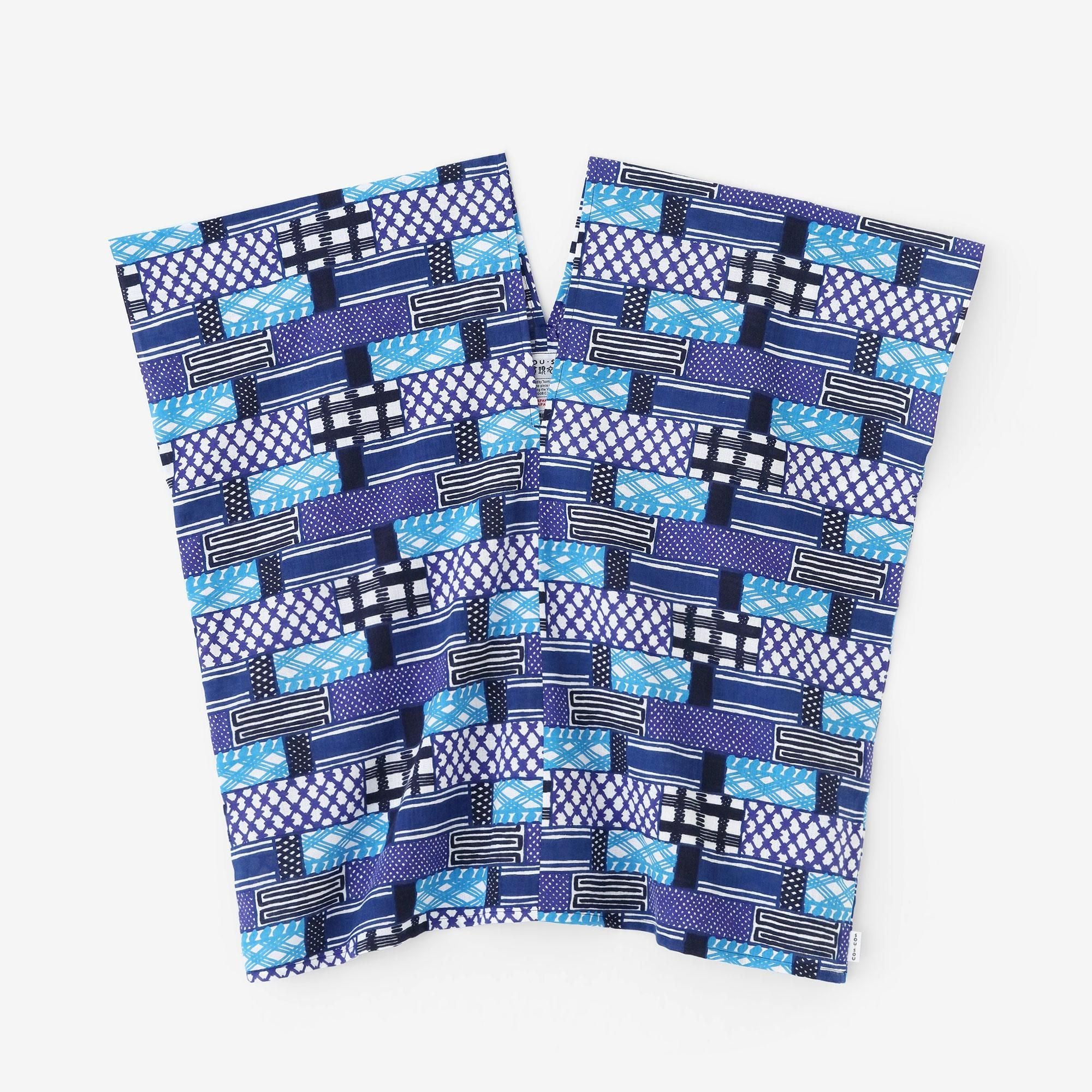 Ise-Baumwolle, Muster, quadratisches Gewand, zweiteilig/Yosegizaiku