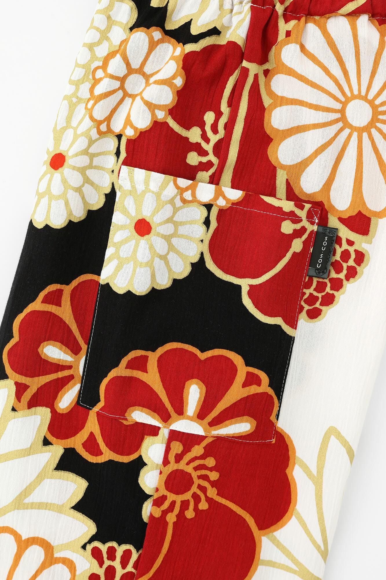 高島縮棉 20/20細腿褲/金襴緞子