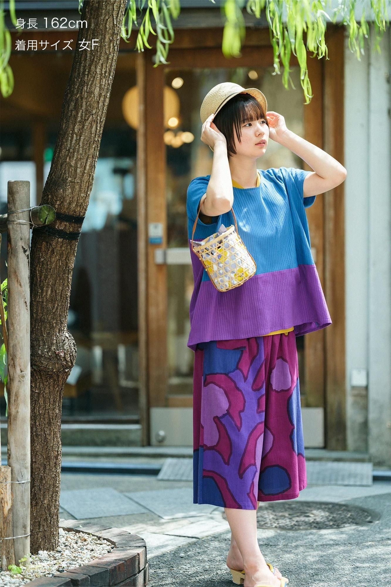 高島縮棉 20/20闊腿褲 短版/茁壯