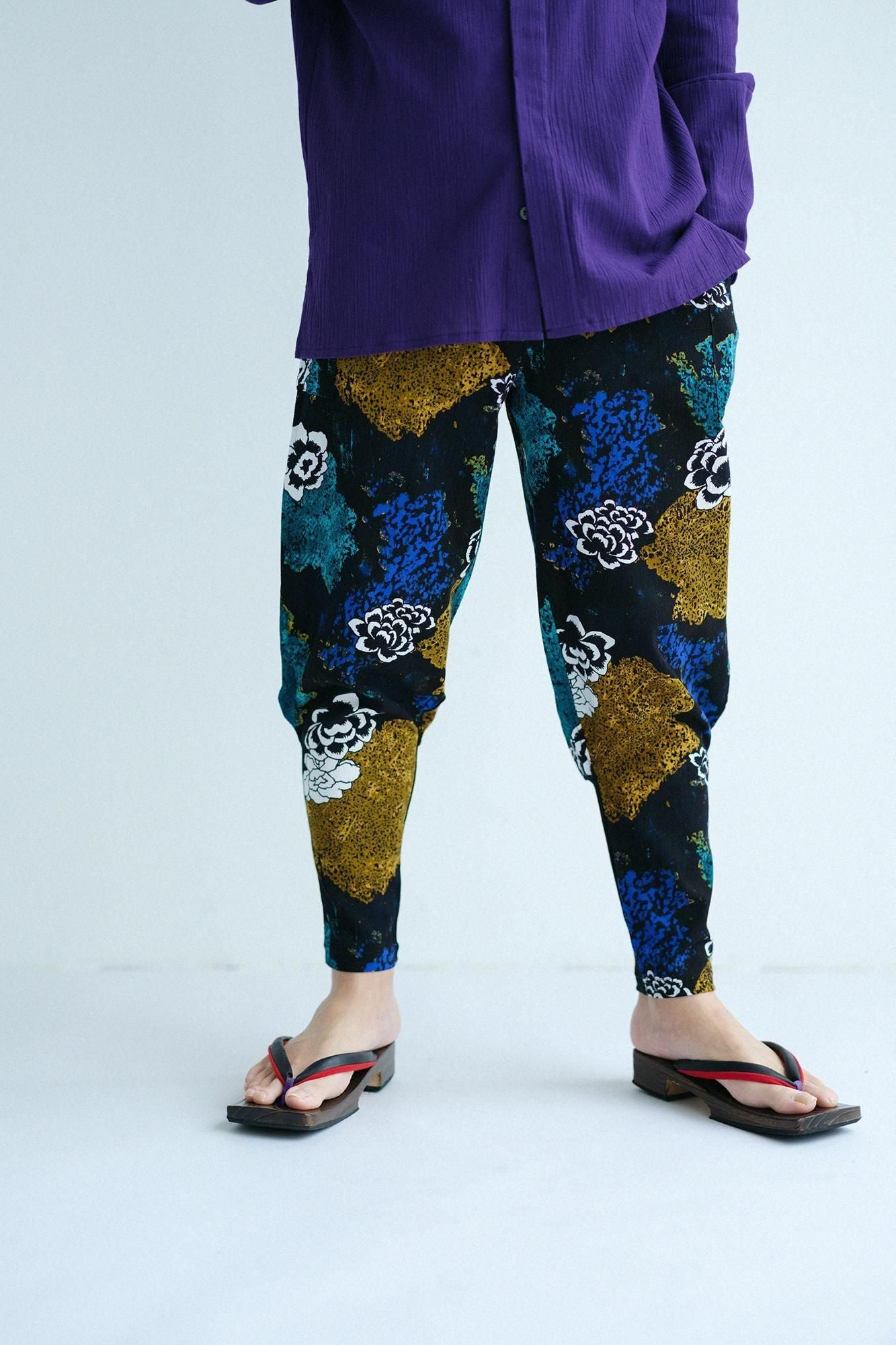 Chizimi Cotton 20/20 Harem Pants / Gemstone