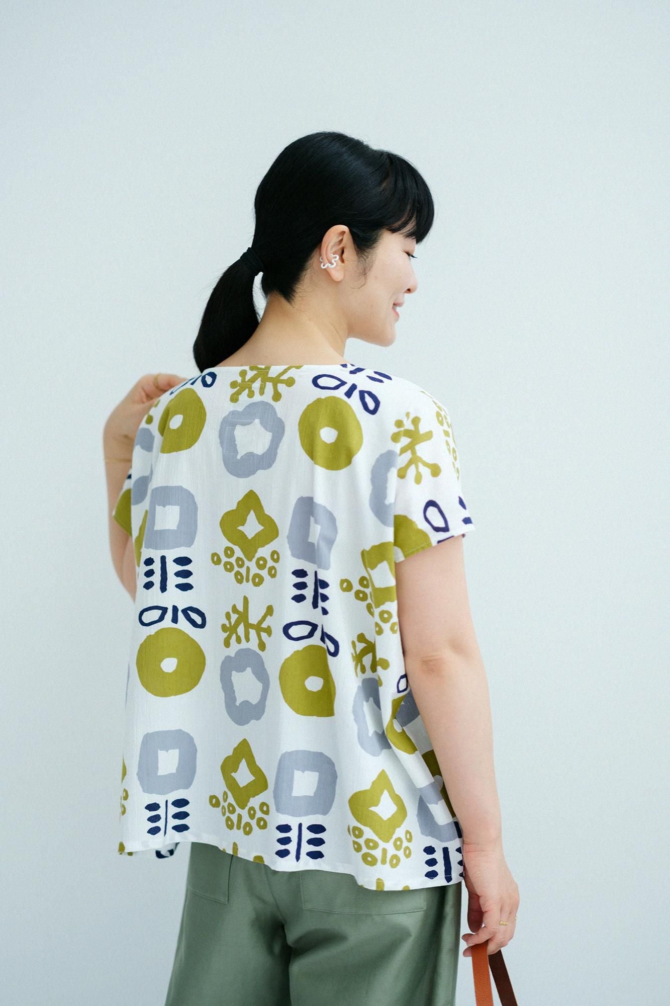 Chizimi Cotton 20/20 Square Top / Antiquity