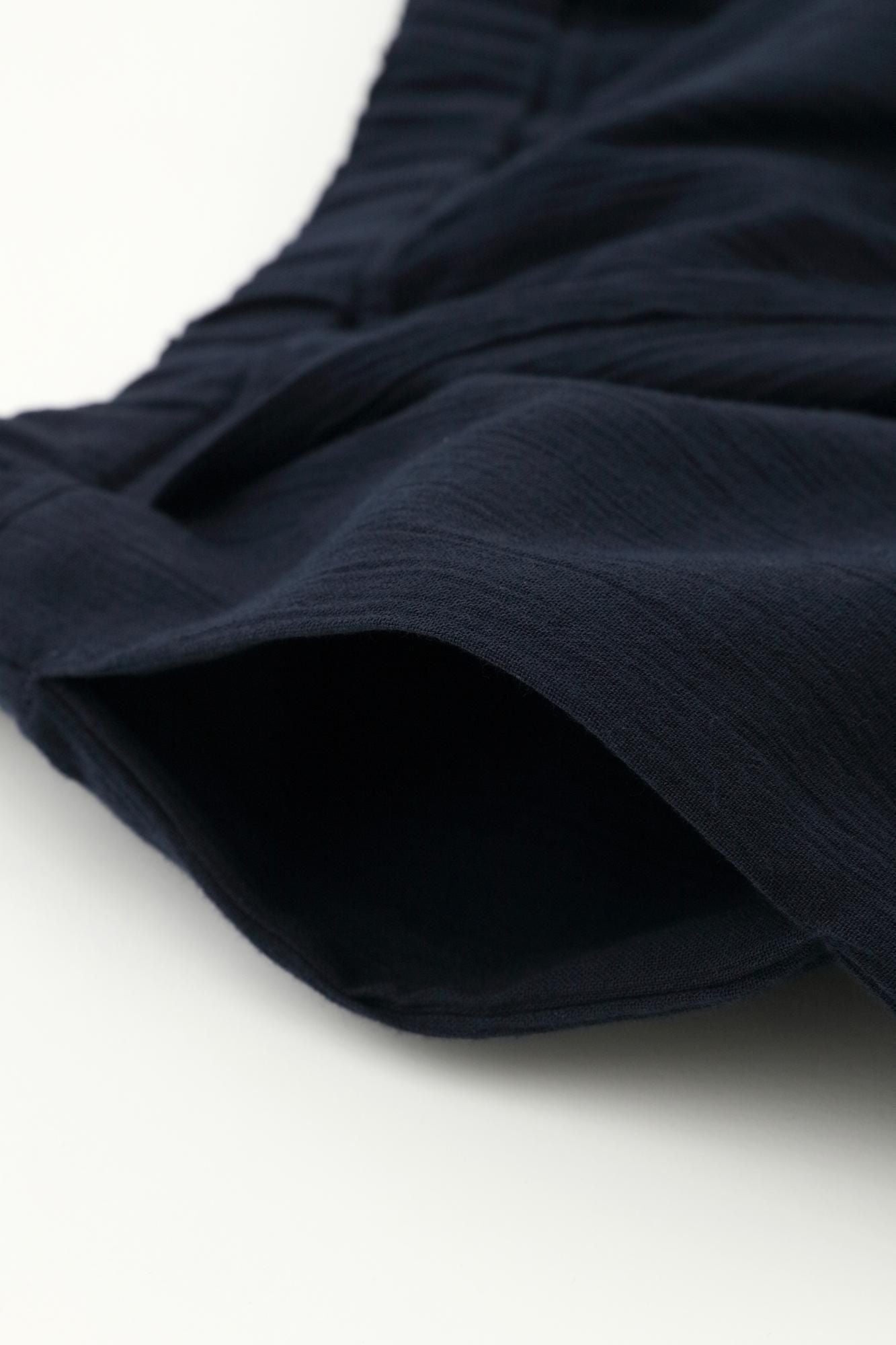 Chizimi Cotton 20/20 Wrap Harem Pants / Dark Blue 2