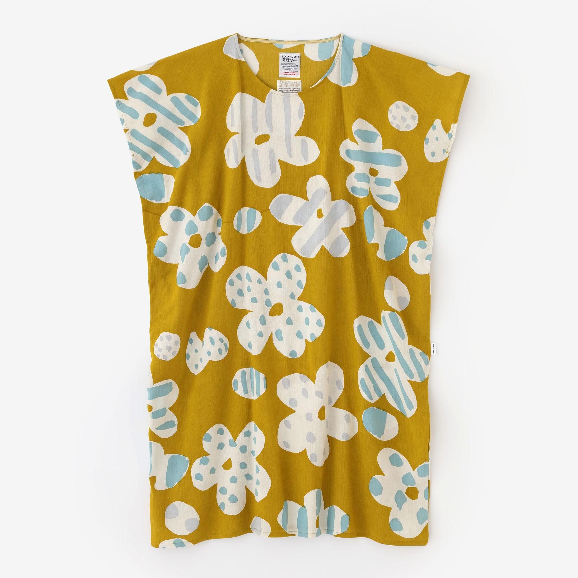 高島縮棉 20/20長方形洋裝/綻放